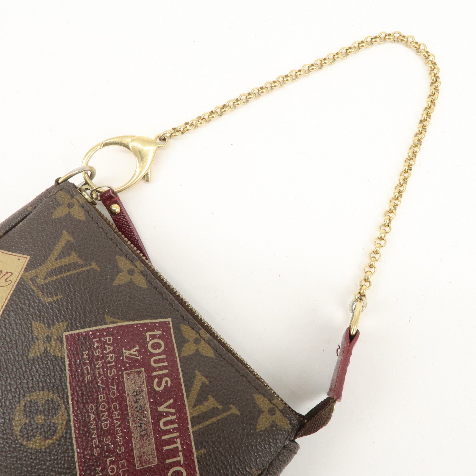 Louis Vuitton Monogram Mini Pochette Accessoires Label M63798 Used