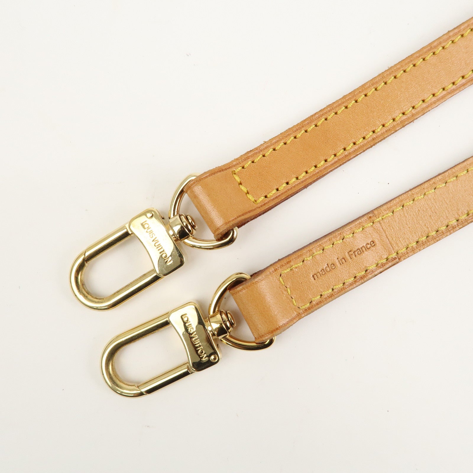 Louis Vuitton Nume Leather Shoulder Strap 120cm Beige J00144 Used