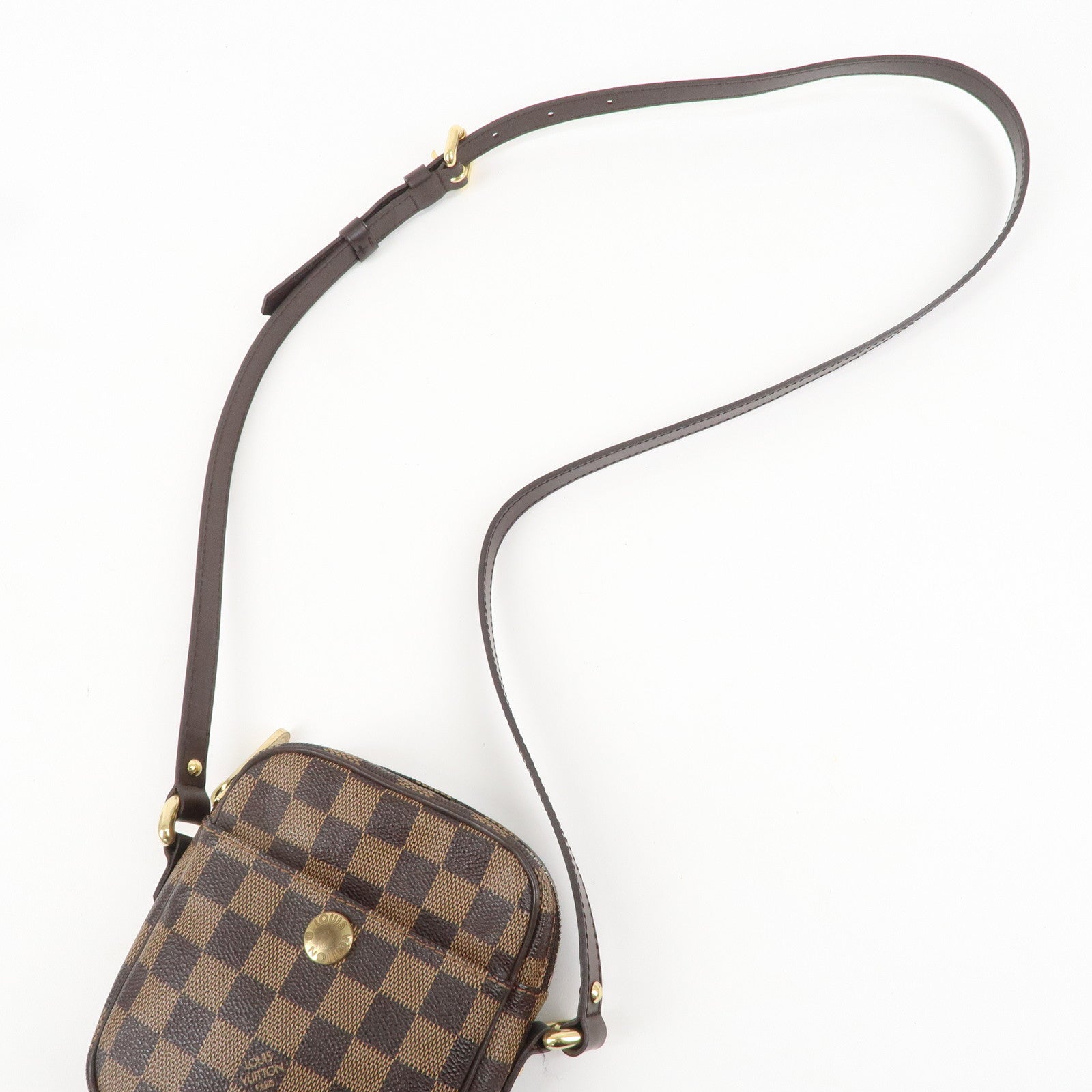 Louis Vuitton Damier Rift Shoulder Bag Brown N60009