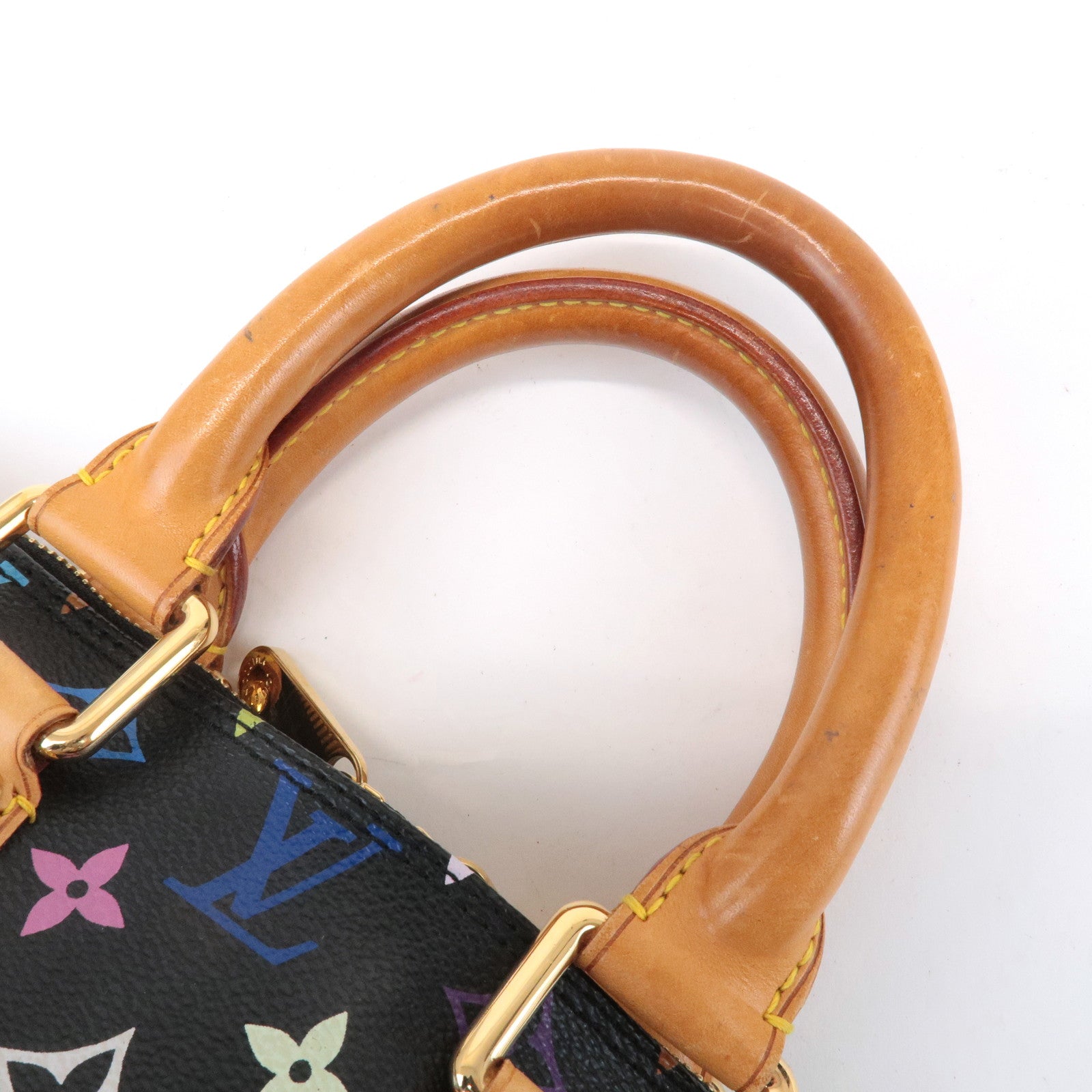 Louis Vuitton Monogram Multi Color Alma Hand Bag Noir M92646 Used