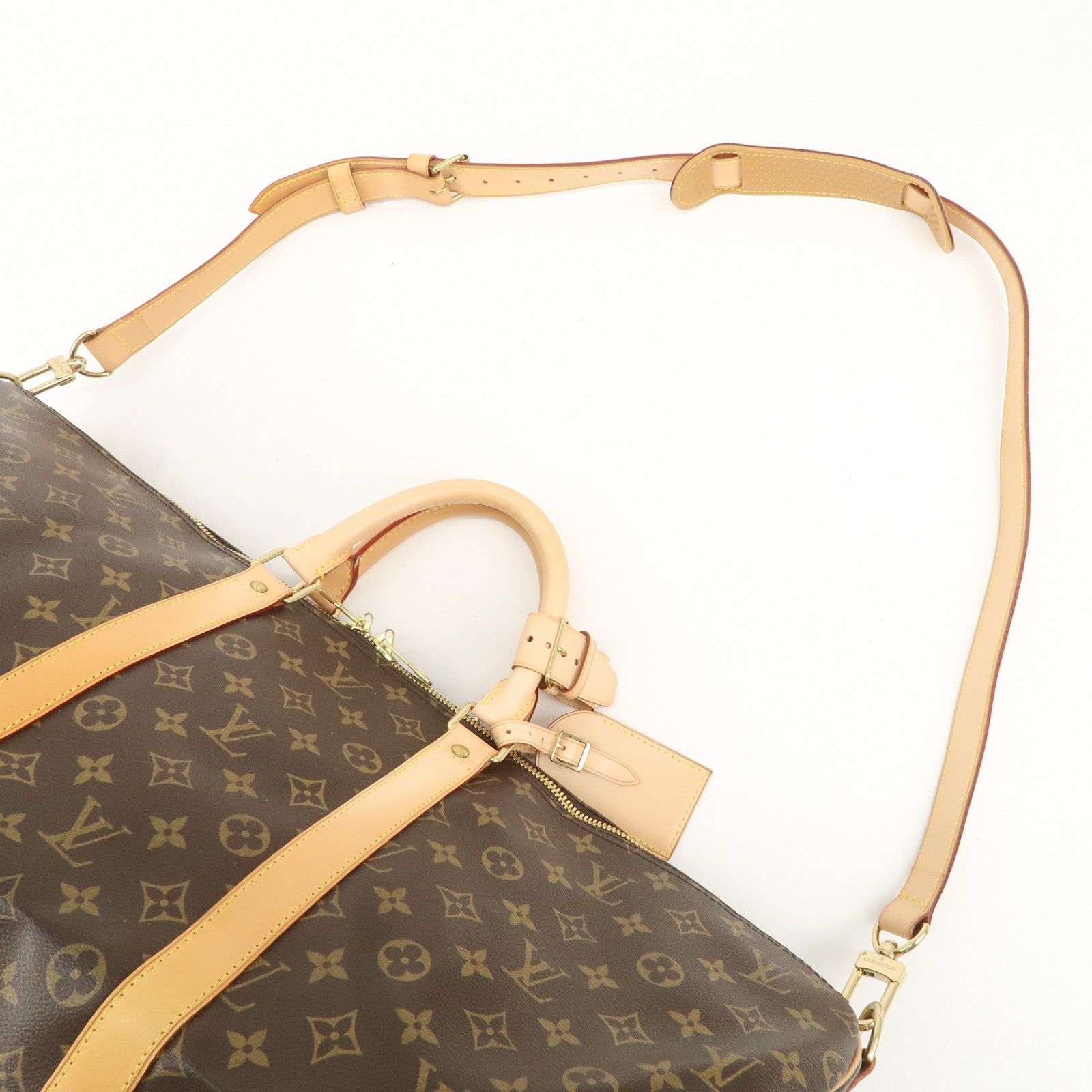 Louis Vuitton Monogram Keep All Bandouliere 55 Boston Bag M41414 Used