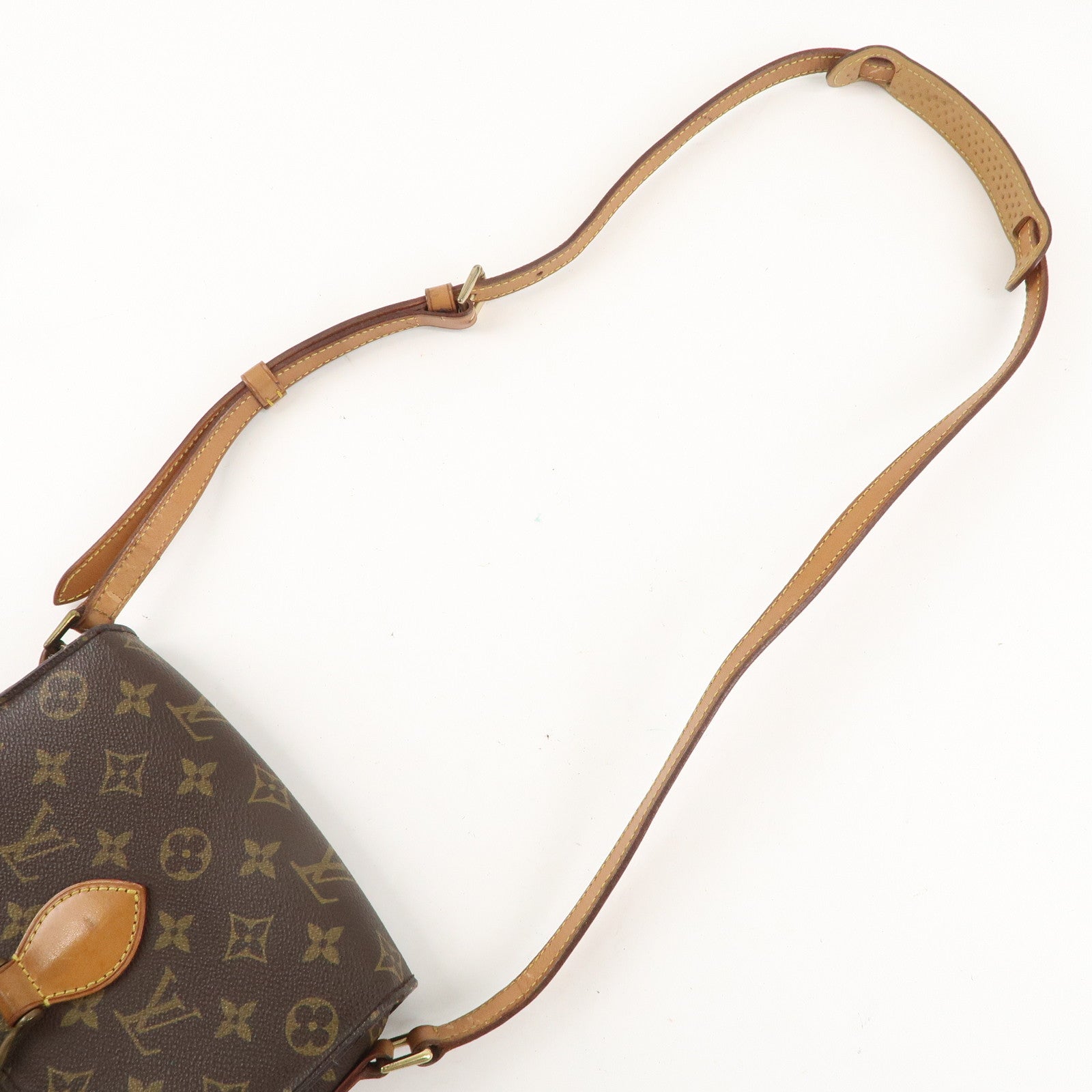 Louis Vuitton Monogram Saint Cloud MM Shoulder Bag Brown M51243