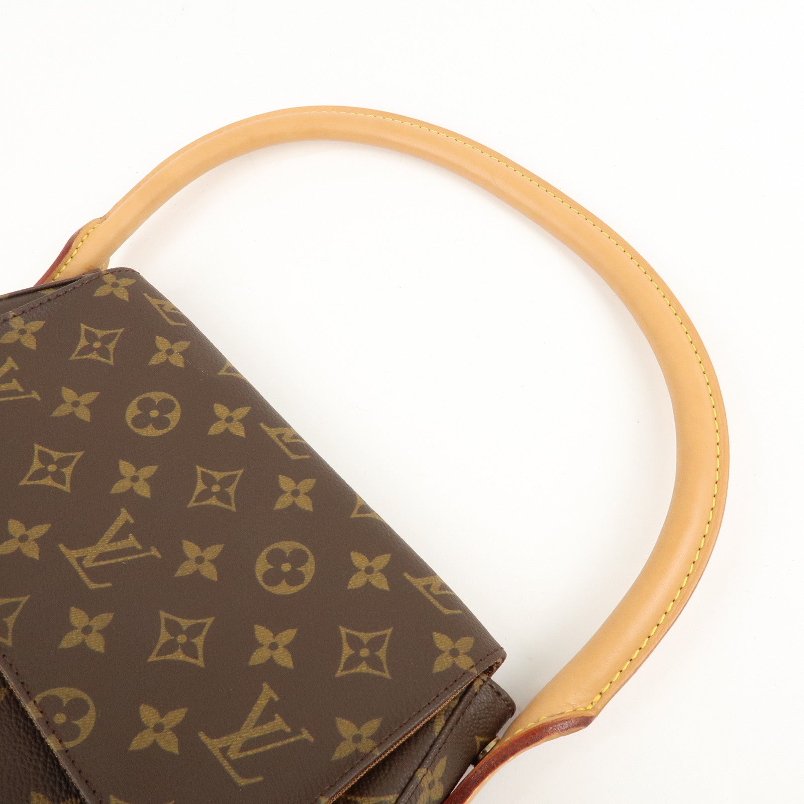 Louis Vuitton Monogram Mini Looping Shoulder Bag Hand Bag M51147 Used