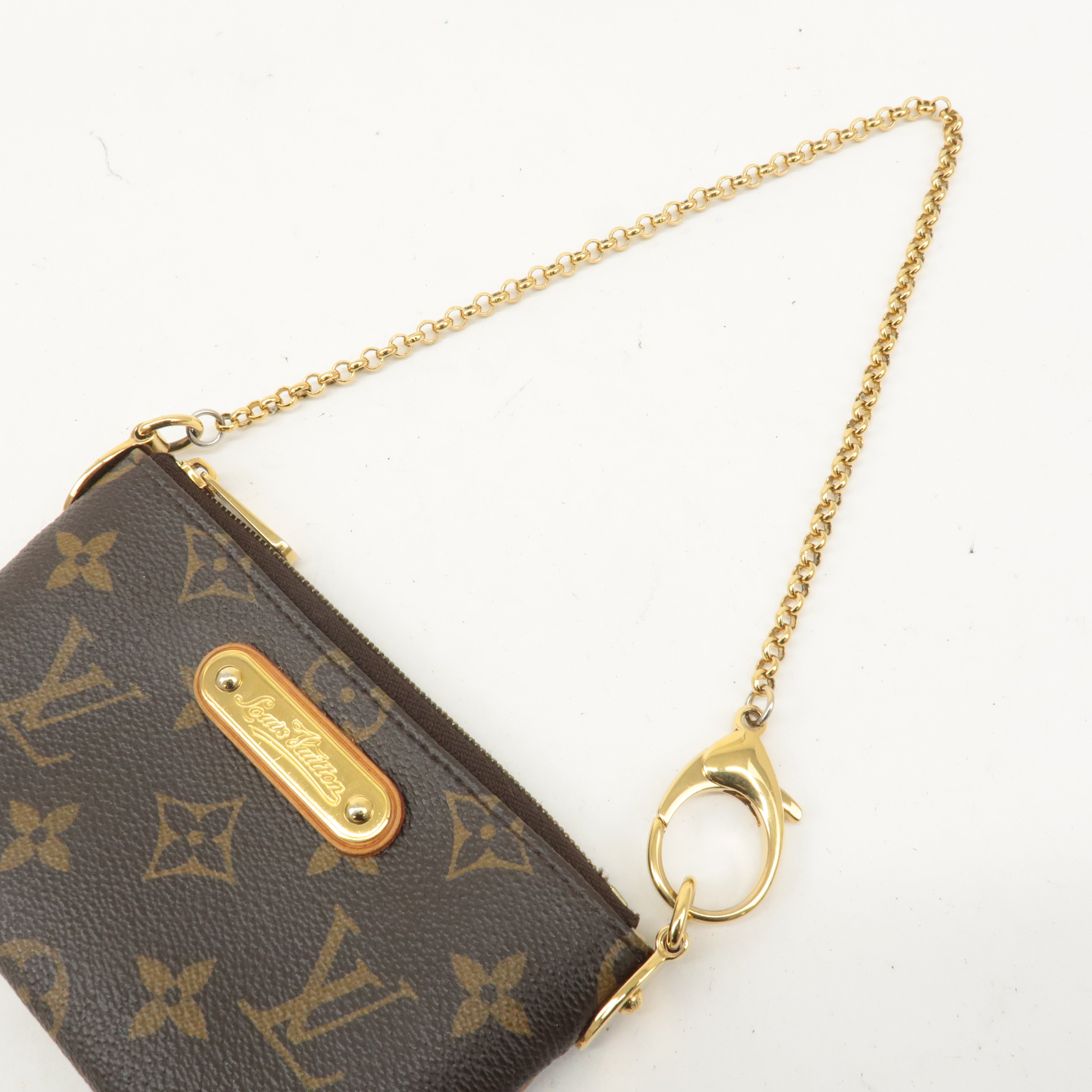 Louis Vuitton Monogram Pochette Milla PM Mini Pouch M60095