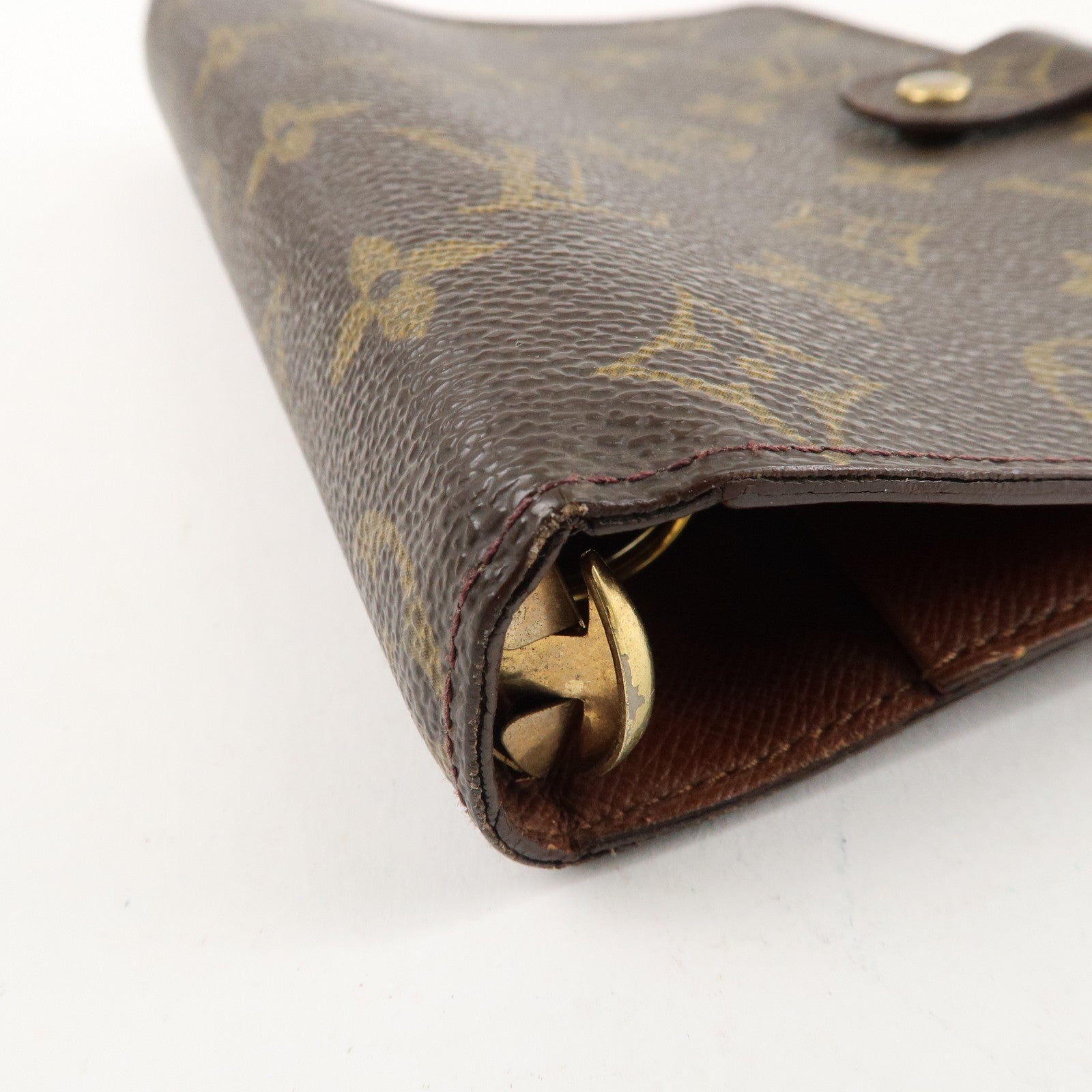 Louis Vuitton Monogram Agenda MM Planner Cover Brown R20004