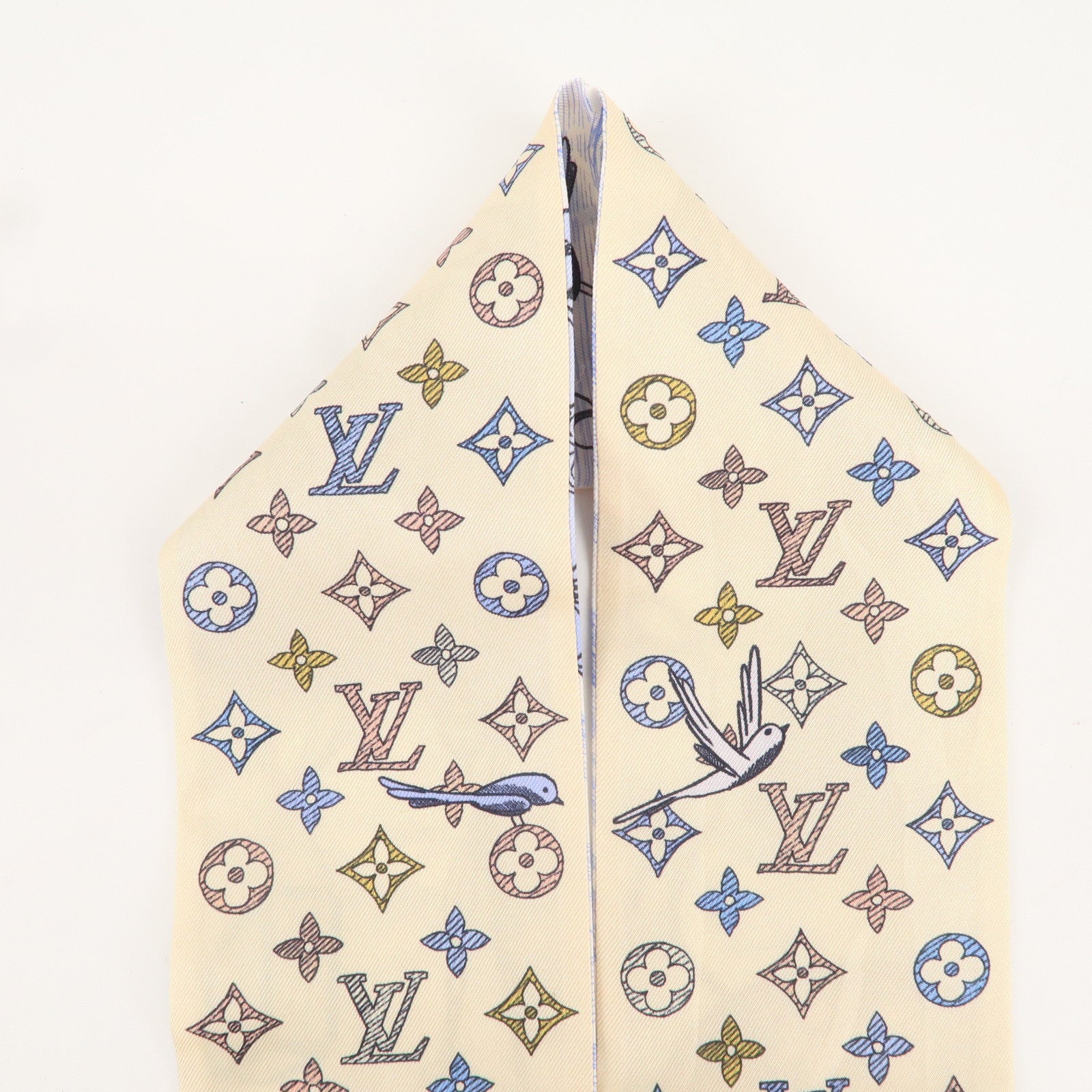 Louis Vuitton Bandeau Up and Away Blue Clair Scarf M78441