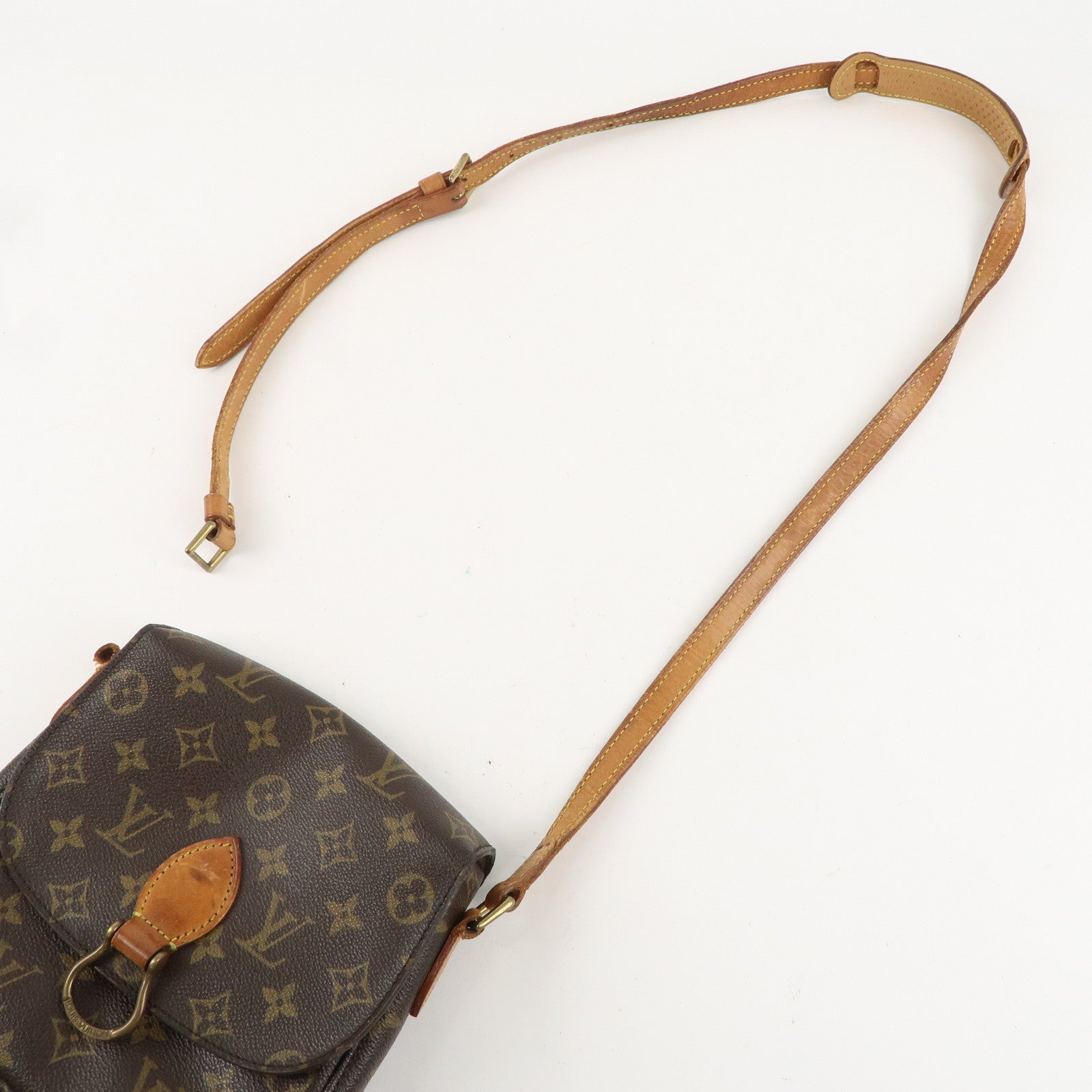 Louis Vuitton Monogram Saint Cloud MM Shoulder Bag Brown M51243