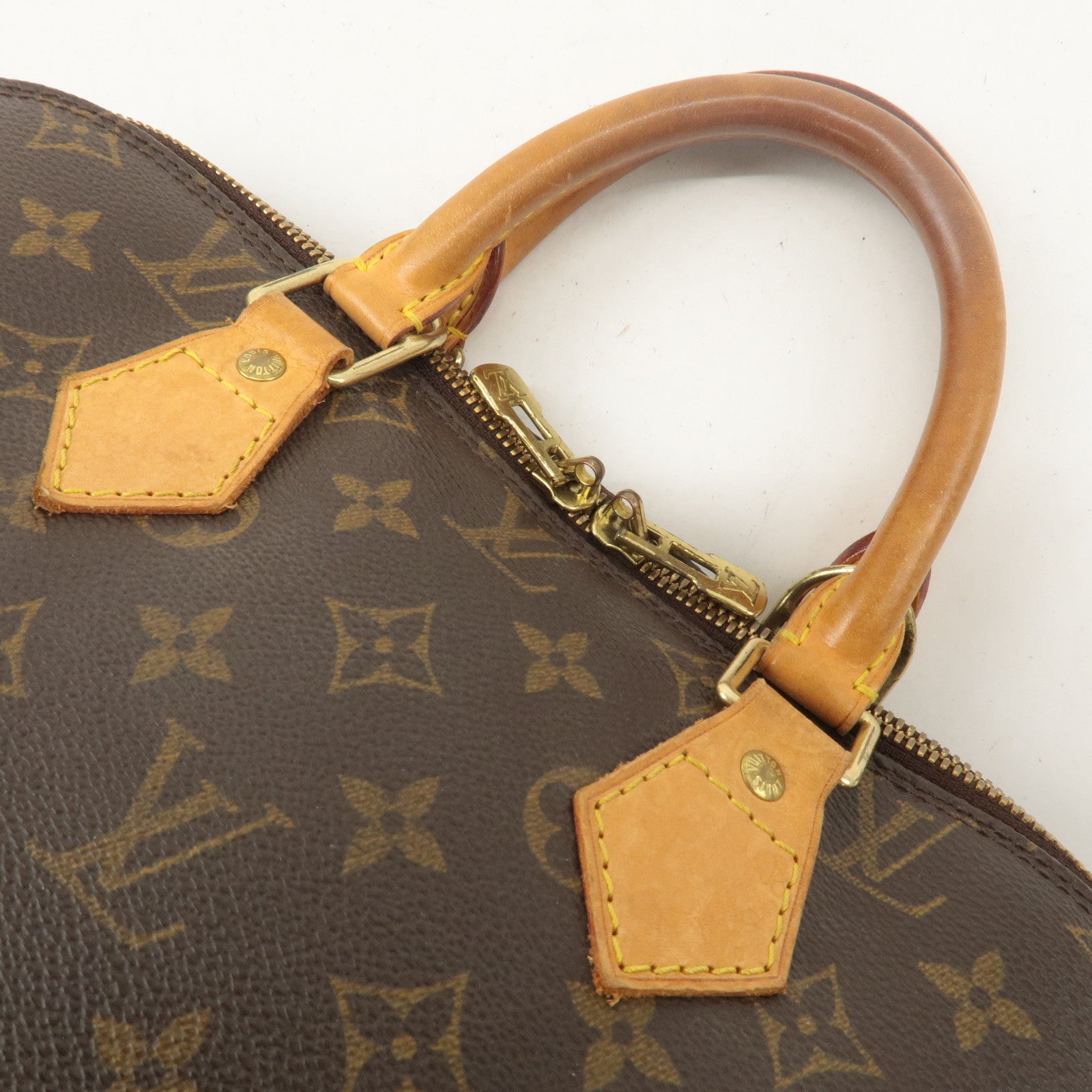 Louis Vuitton Monogram Alma Hand Bag Brown M51130