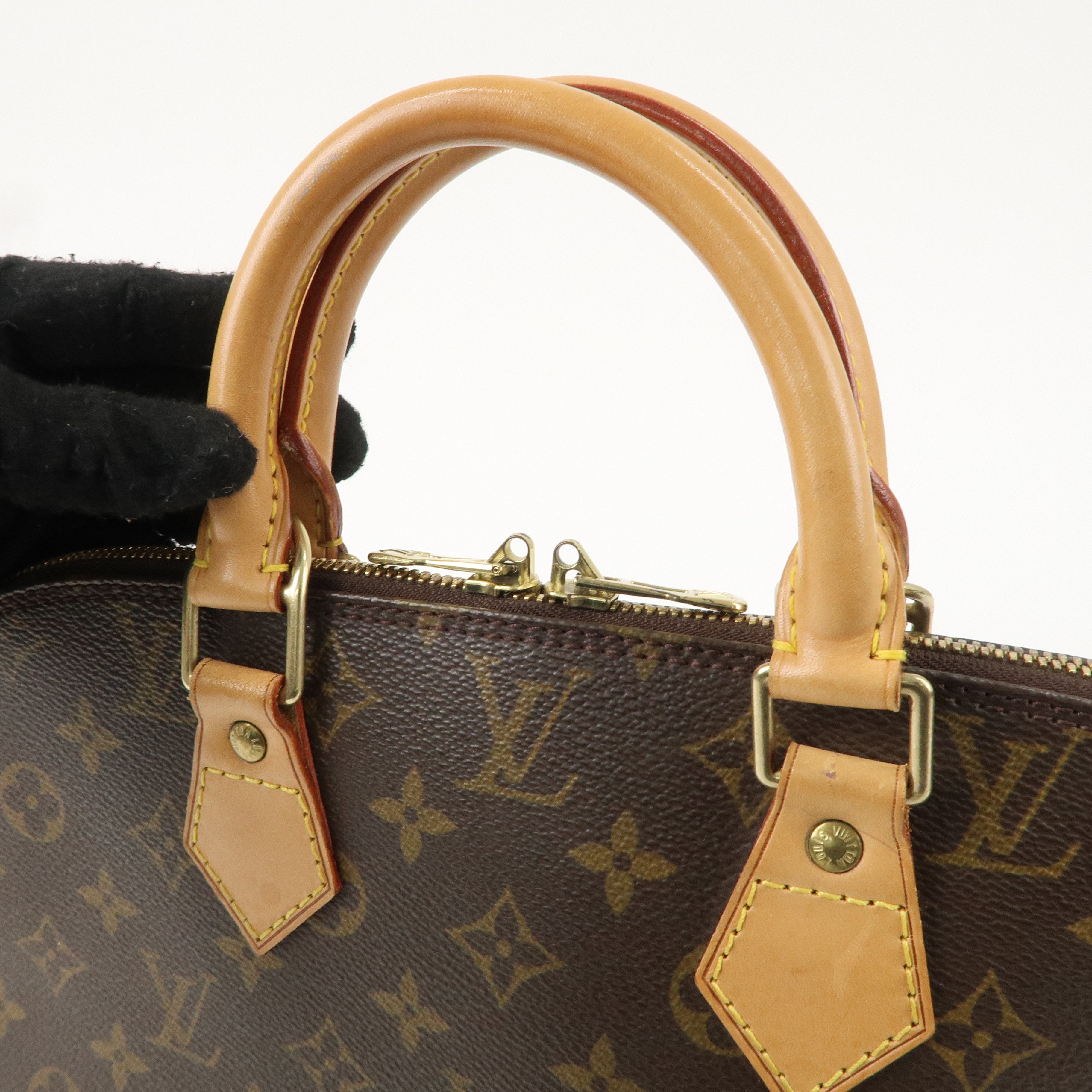 Louis Vuitton Monogram Alma Hand Bag Brown M51130