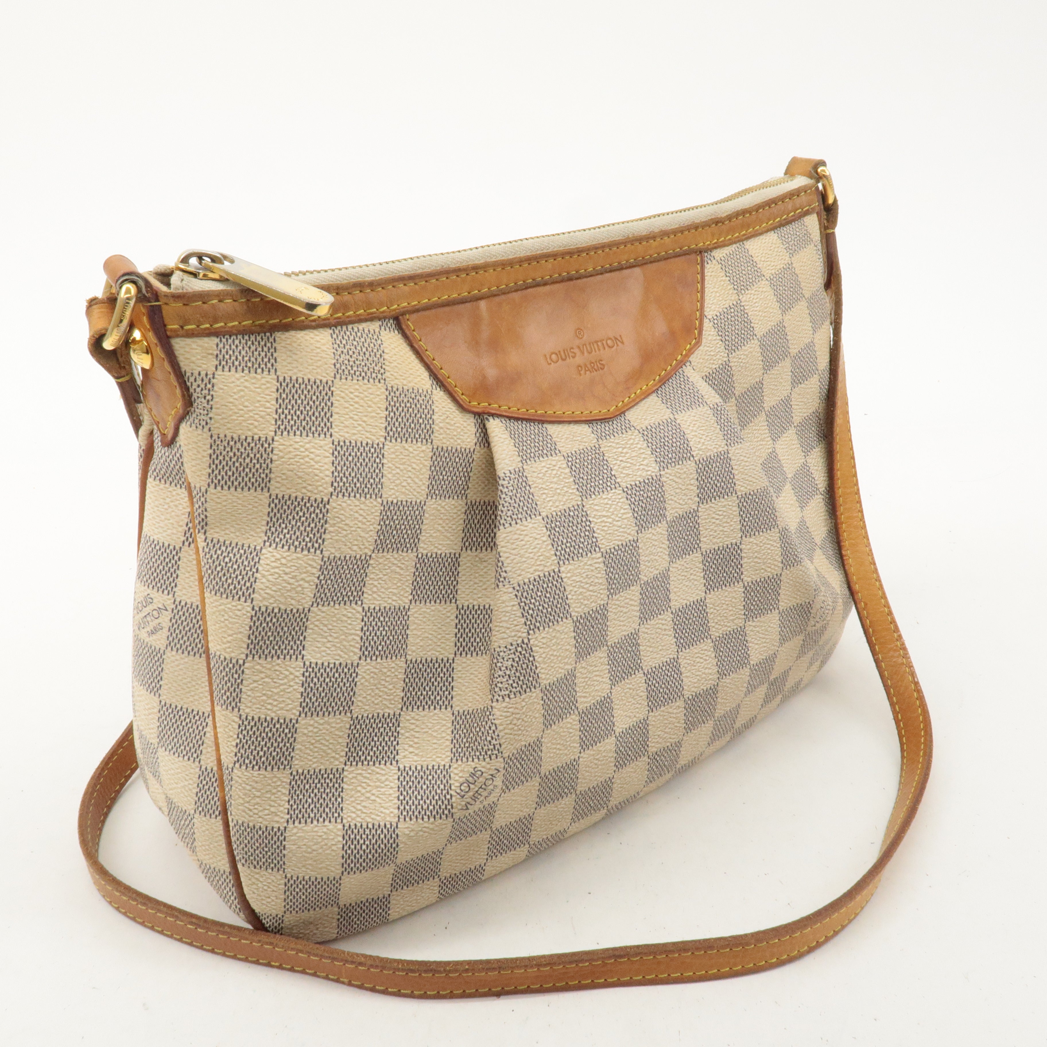 Louis Vuitton Damier Azur Siracusa PM Shoulder Bag N41113