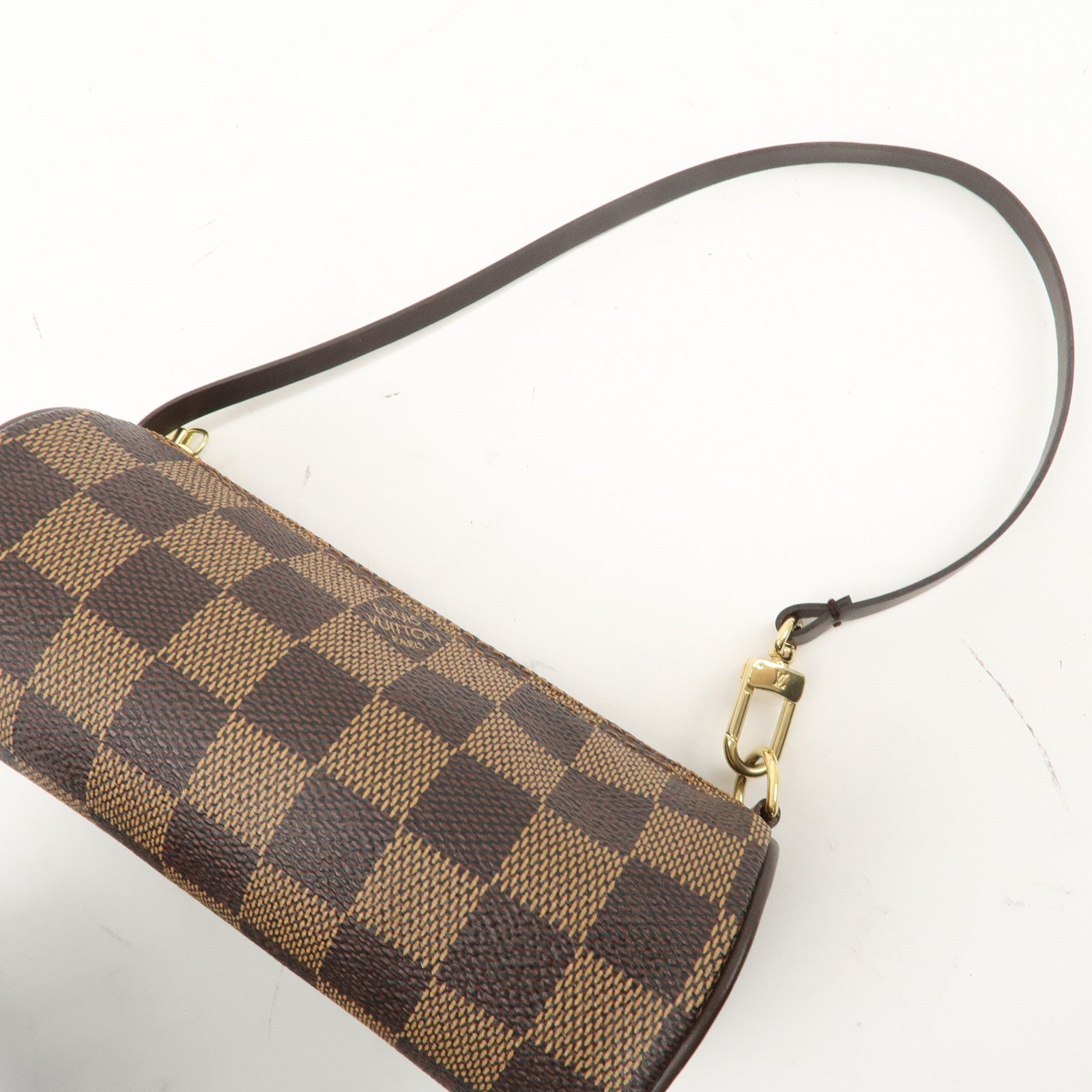 Louis Vuitton Damier Mini Pouch for Papillon Bag Brown Used