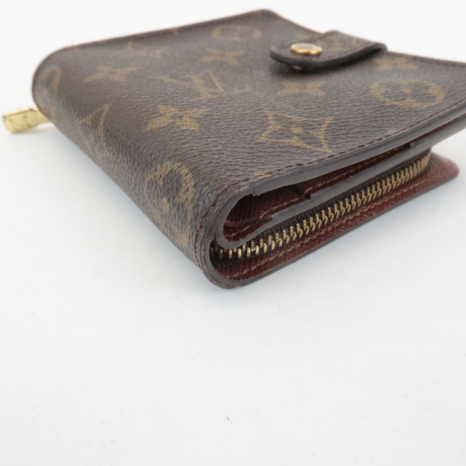 Louis Vuitton Louis Monogram Compact Zip Small Wallet M61667 Used