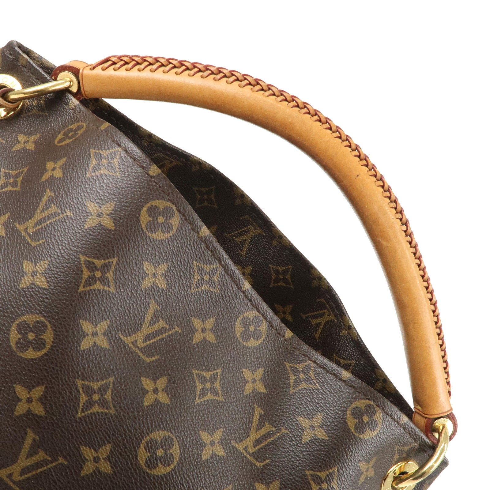 Louis Vuitton Monogram Artsy MM Shoulder Bag Brown M40249