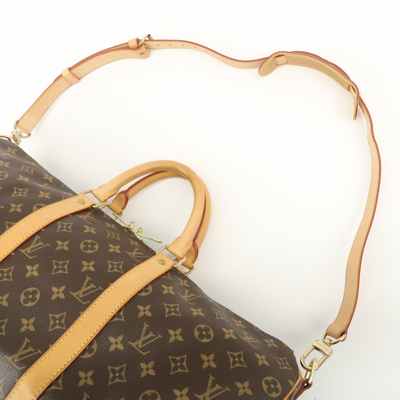 Louis Vuitton Monogram Keep All Bandouliere 50 Boston Bag M41416 Used