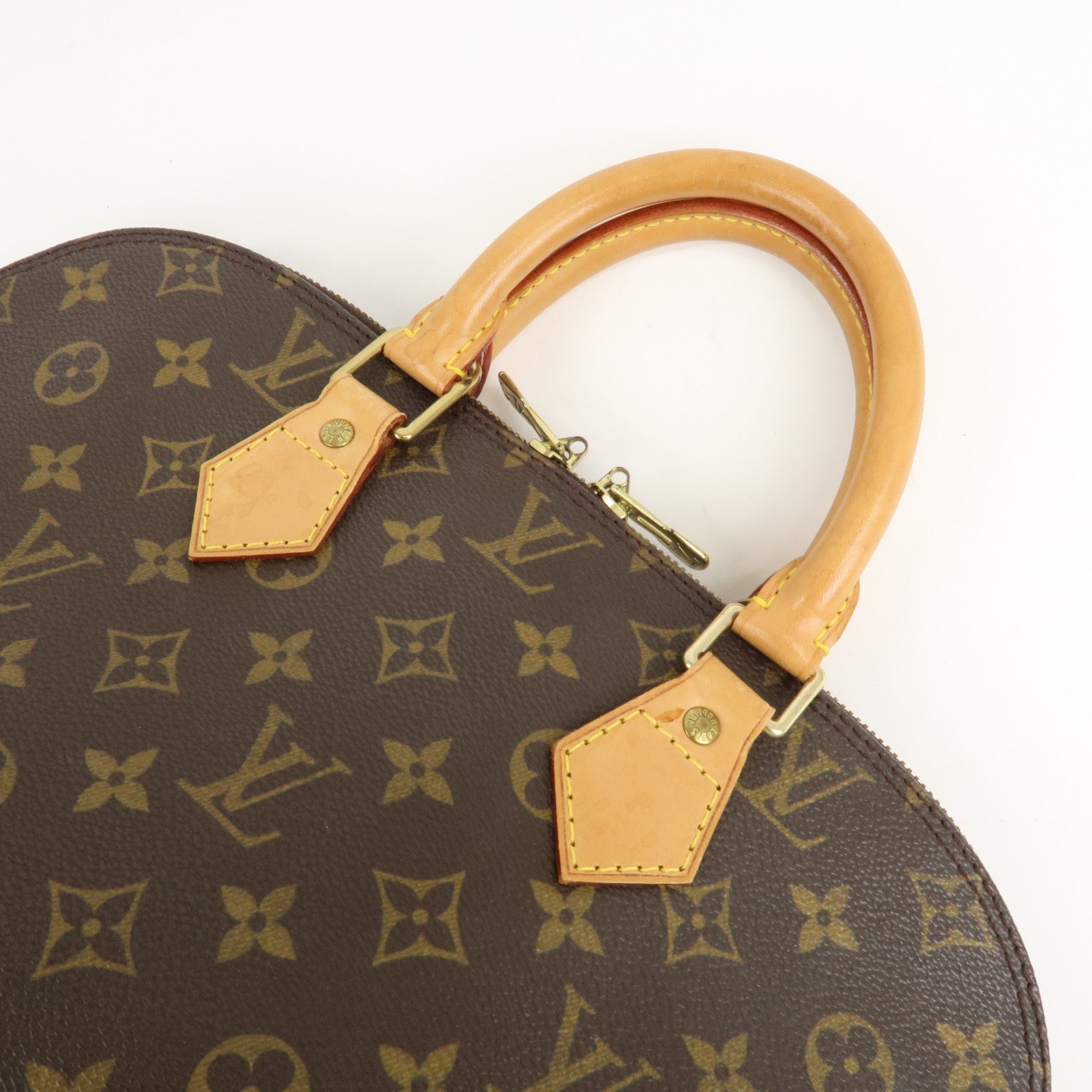 Louis Vuitton Monogram Alma Hand Bag Brown M51130 Used