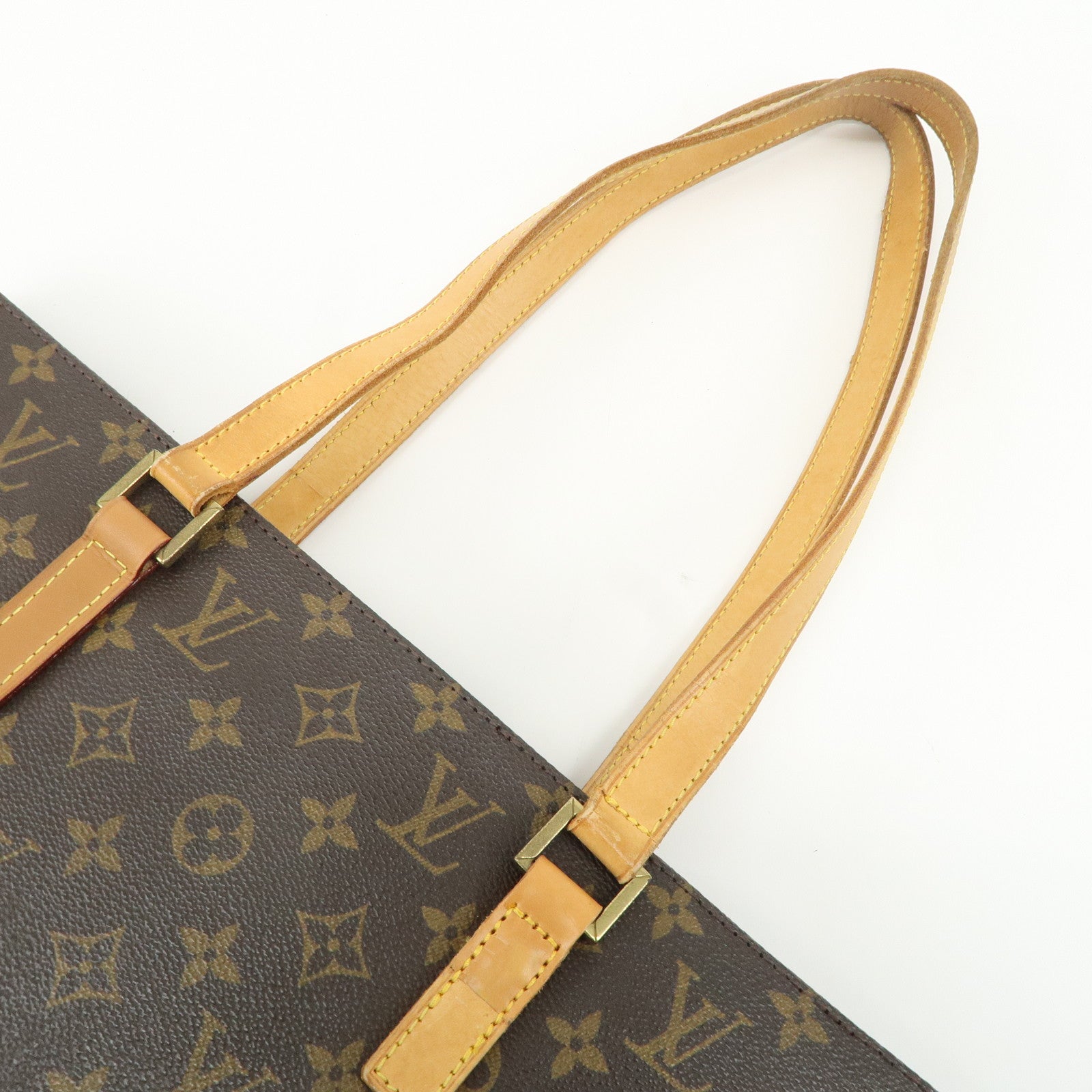 Louis Vuitton Monogram Luco Tote Bag Hand Bag Brown M51155 Used