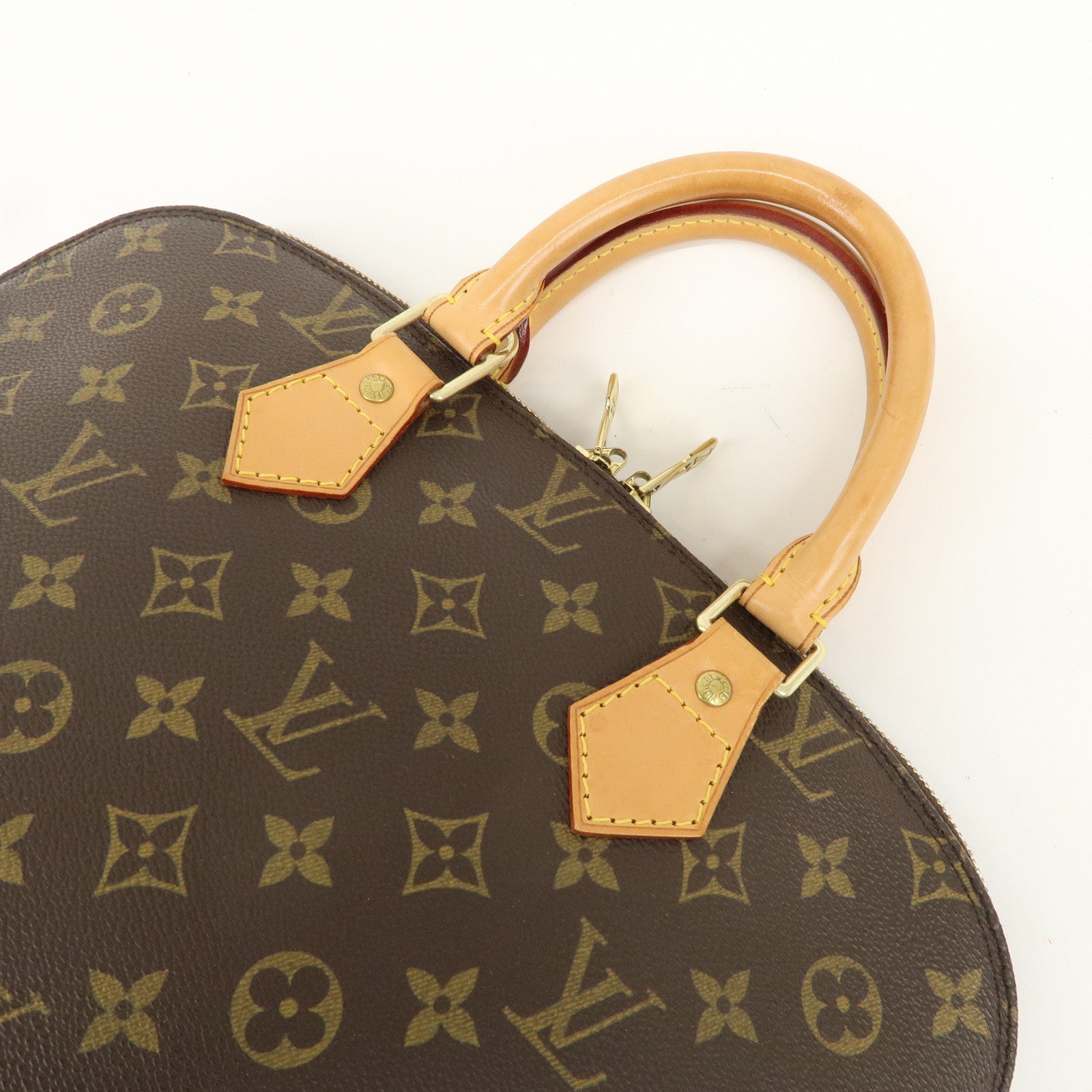 Louis Vuitton Monogram Alma Hand Bag Brown Brown M51130