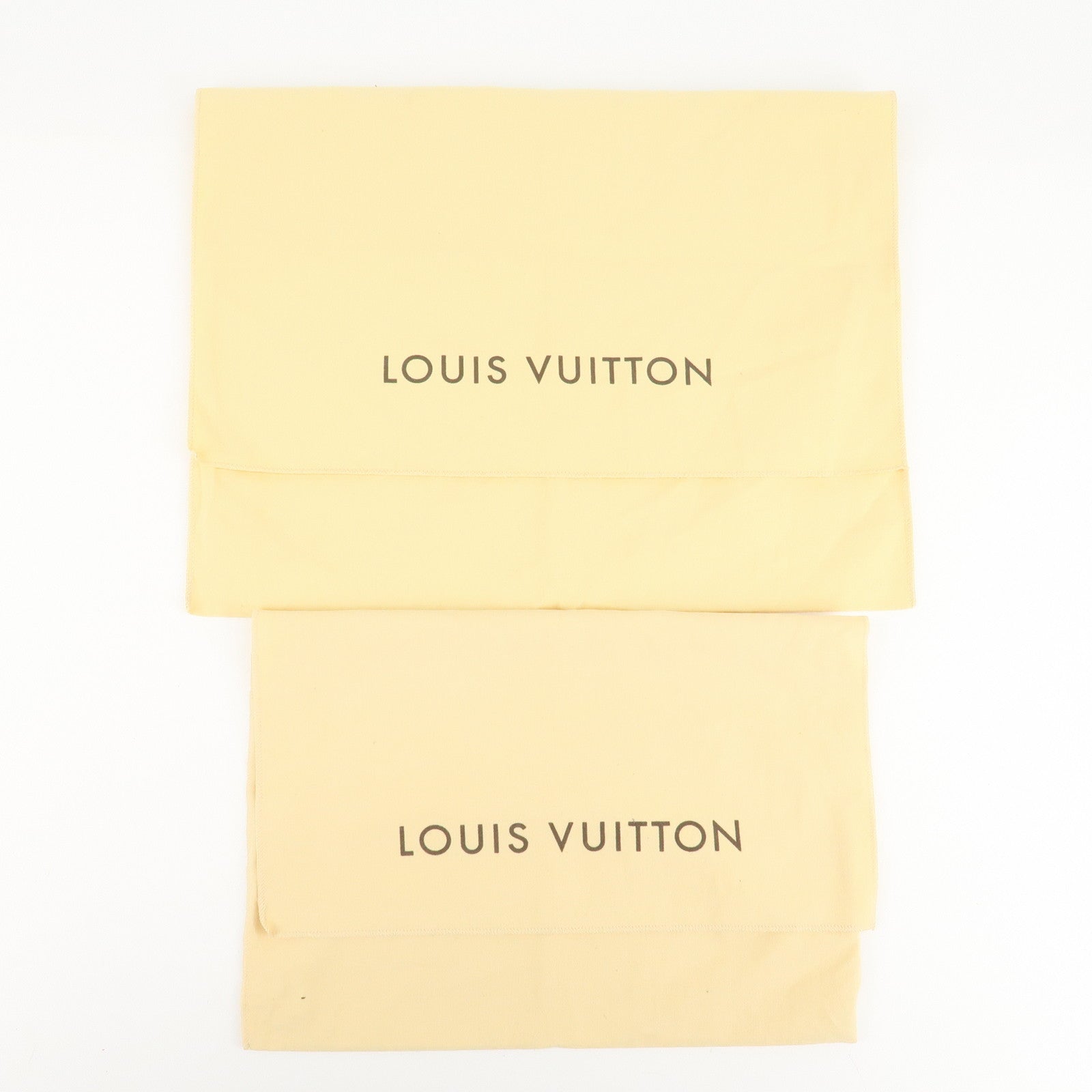 Louis Vuitton Set Of 10 Dust Bag Flap Style Beige Used