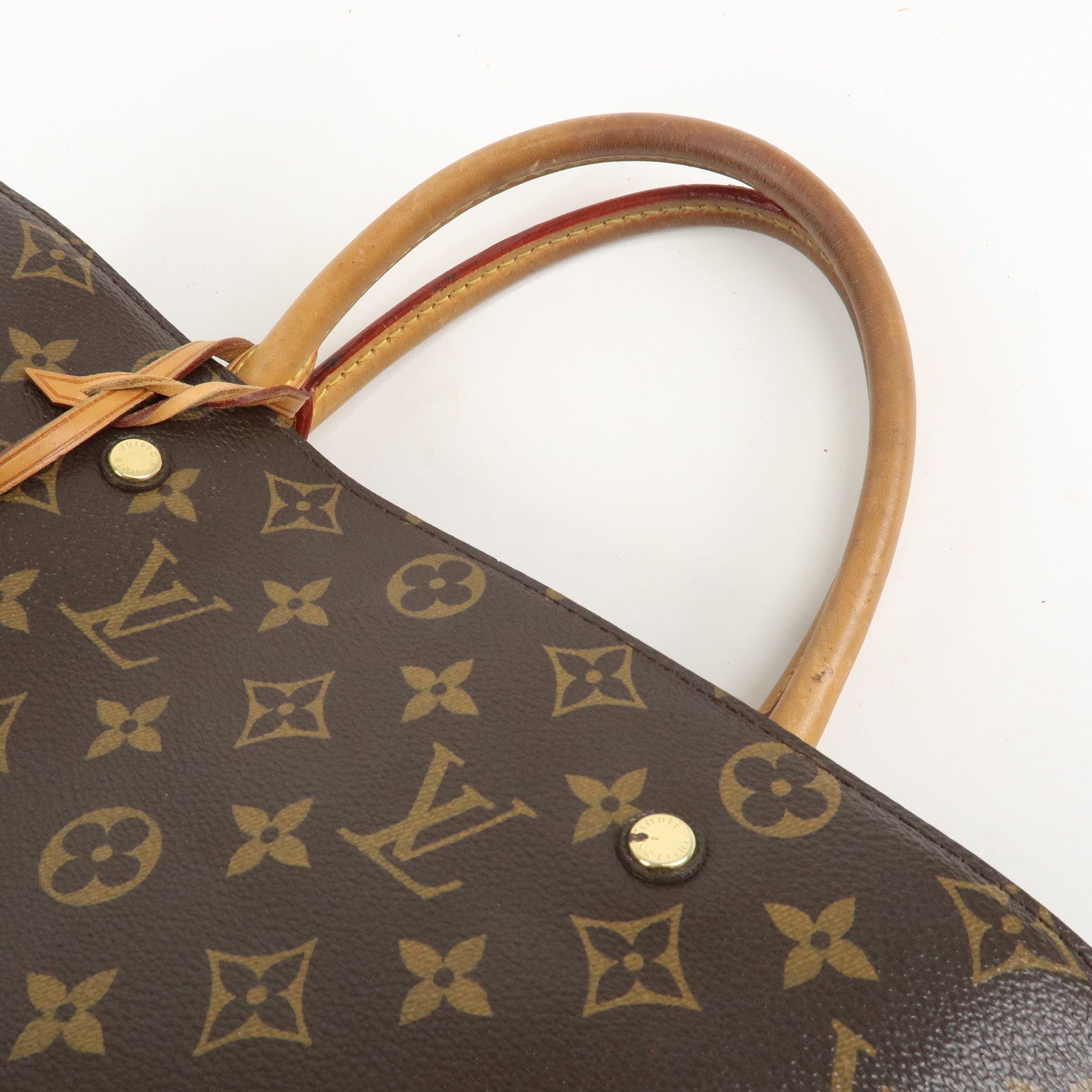 Louis Vuitton Monogram Montaigne GM Hand Bag Brown M41067 Used