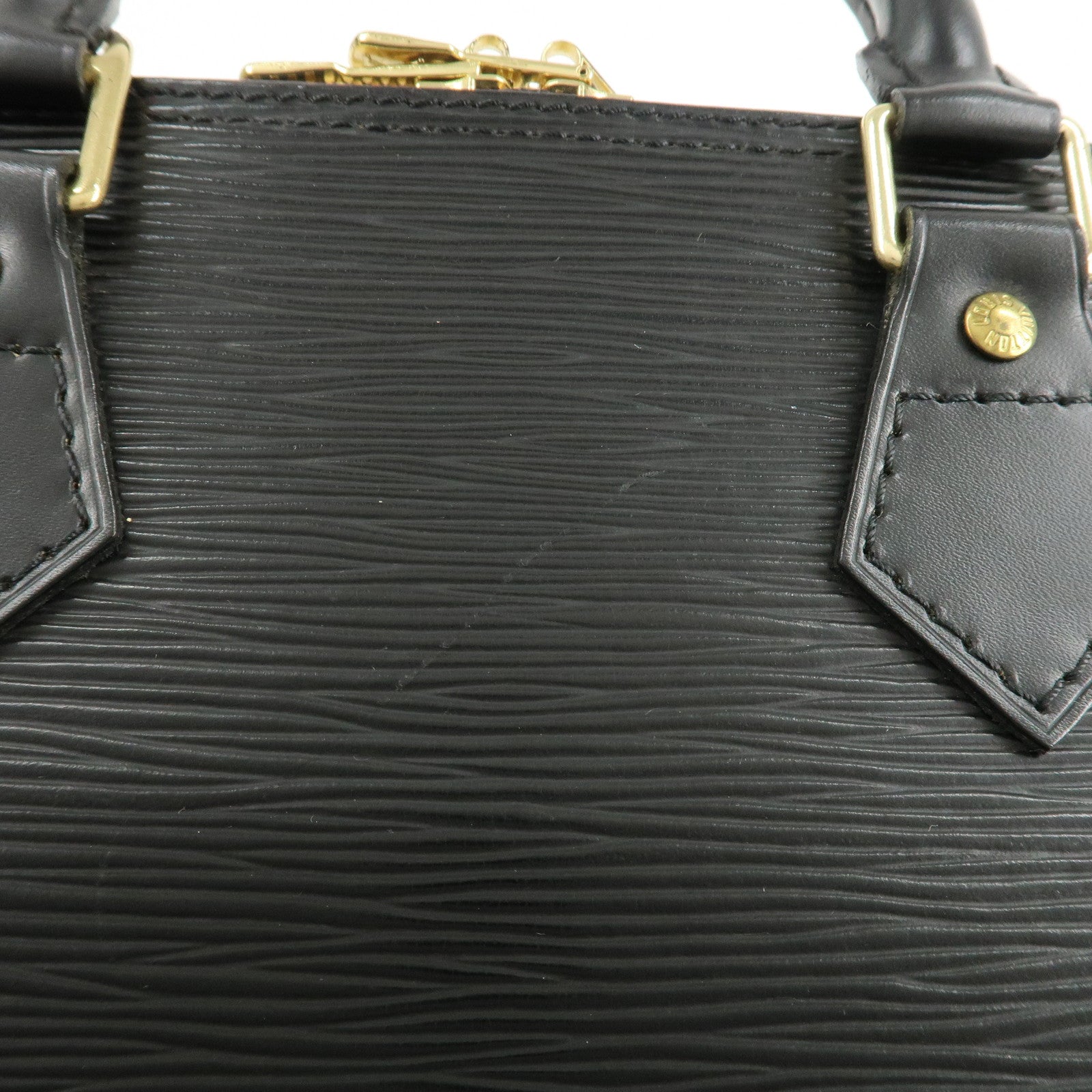 Louis Vuitton Epi Alma Hand Bag Noir Black M52142