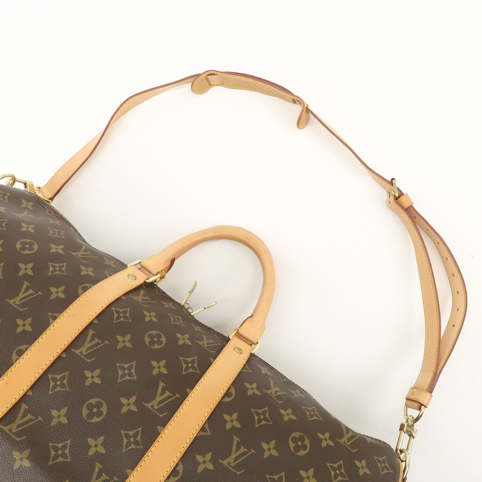 Louis Vuitton Monogram Keep All Bandoulier 50 Boston Bag M41416 Used