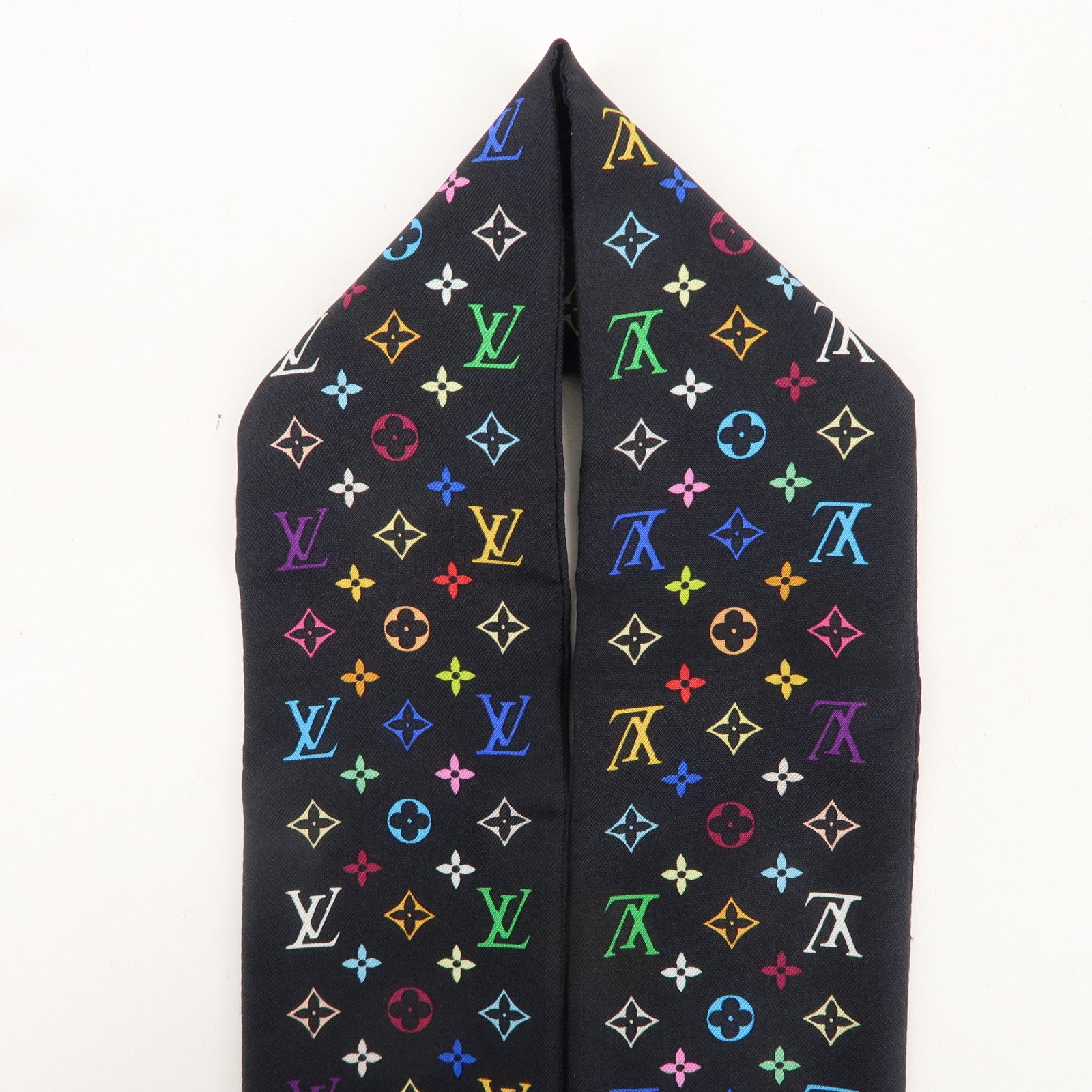 Louis Vuitton Bandeau Monogram Multicolor Scarf Noir M71992