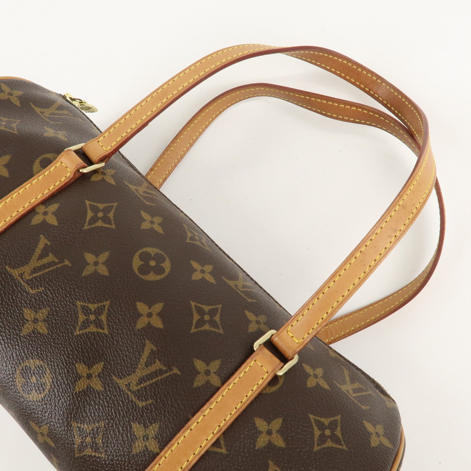 Louis Vuitton Monogram Papillon 30 Hand Bag Brown M51385 Used