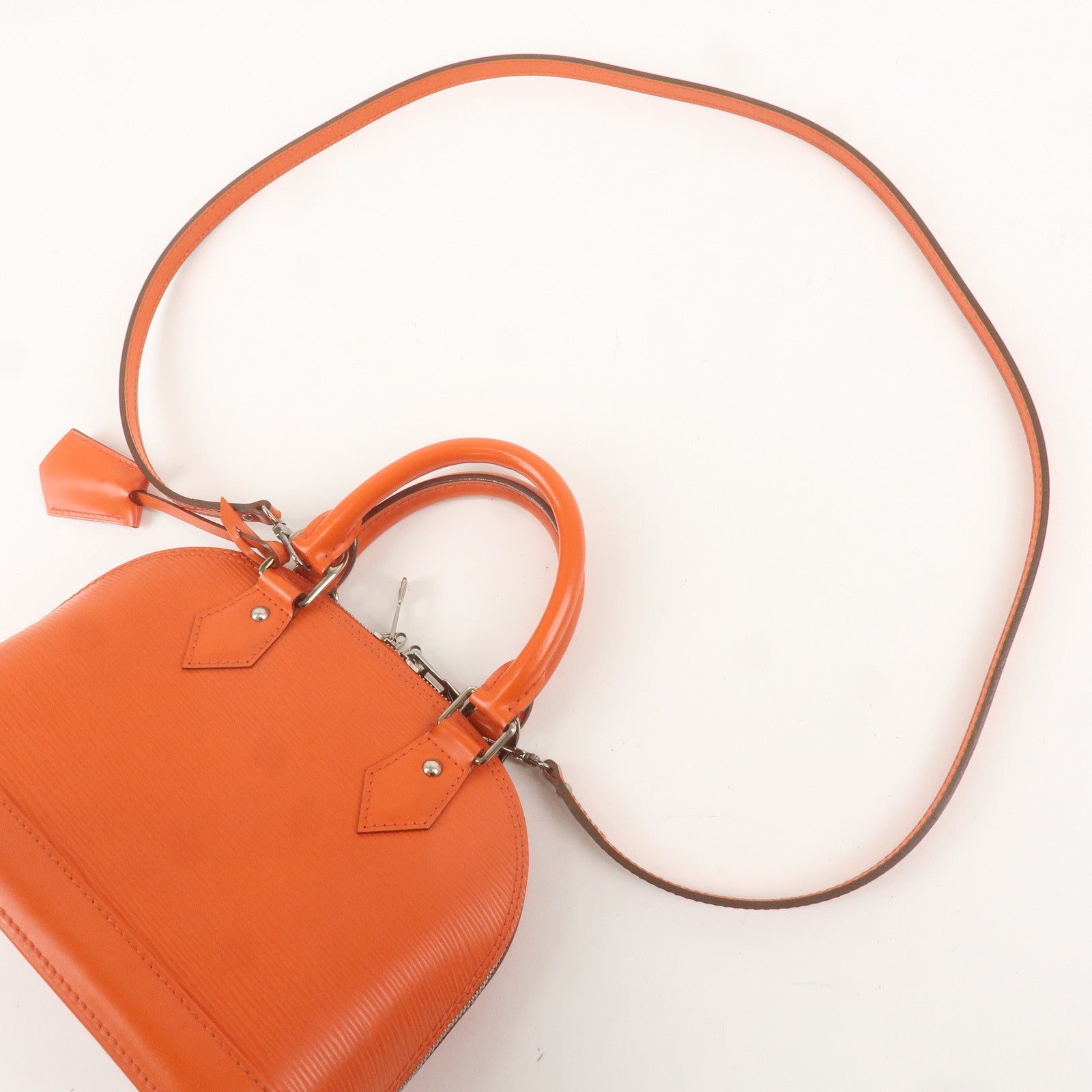 Louis Vuitton Epi Alma BB 2Way Bag Hand Bag Orange M40854