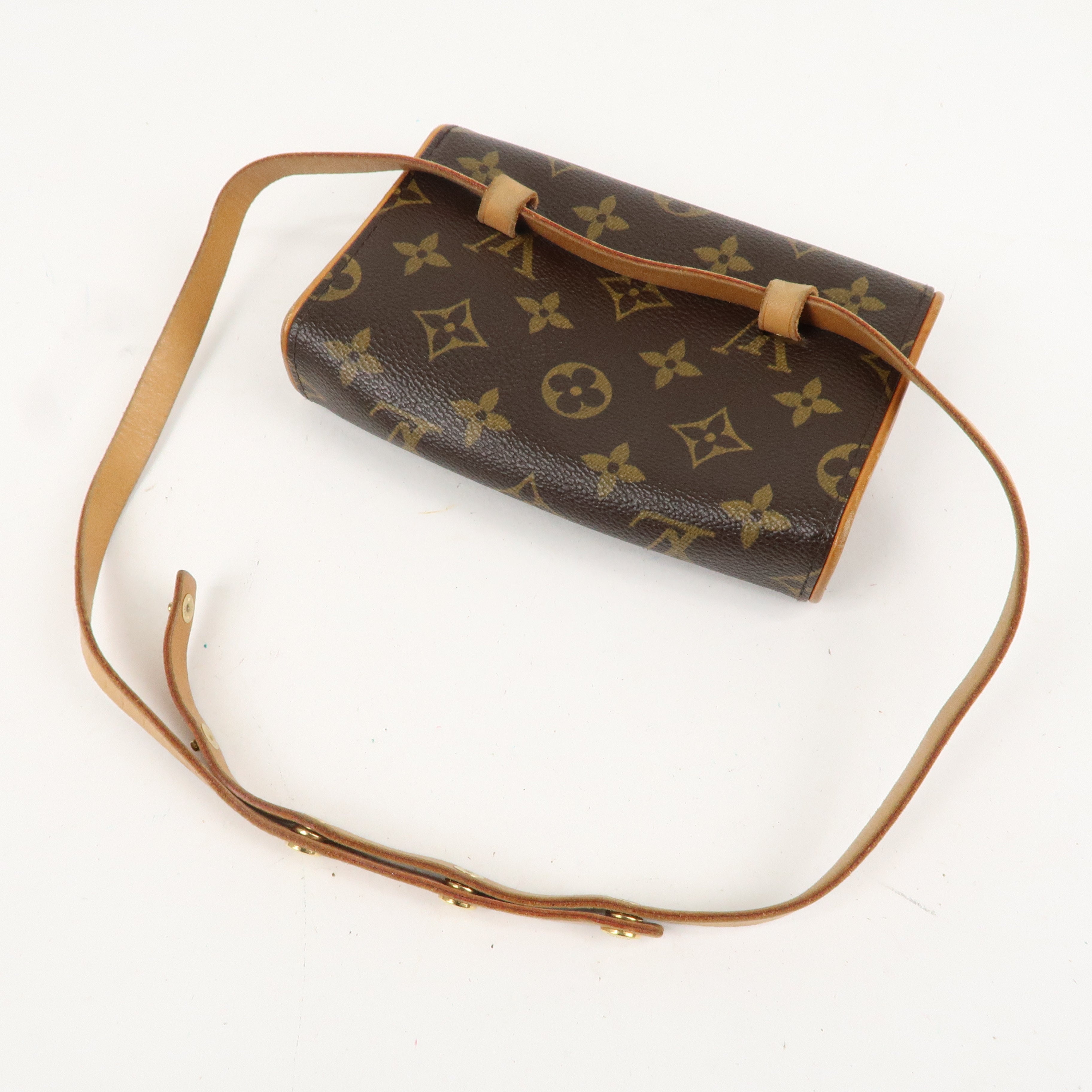 Louis Vuitton Monogram Pochette Florentine WaistBag Belt XS M51855