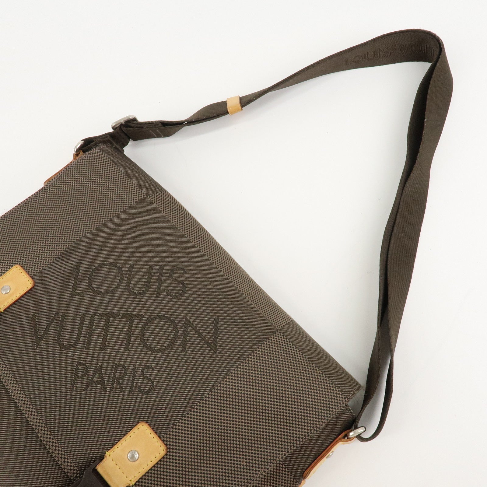 Louis Vuitton Damier Geant Roux Messenger Bag Terre M93077 Used