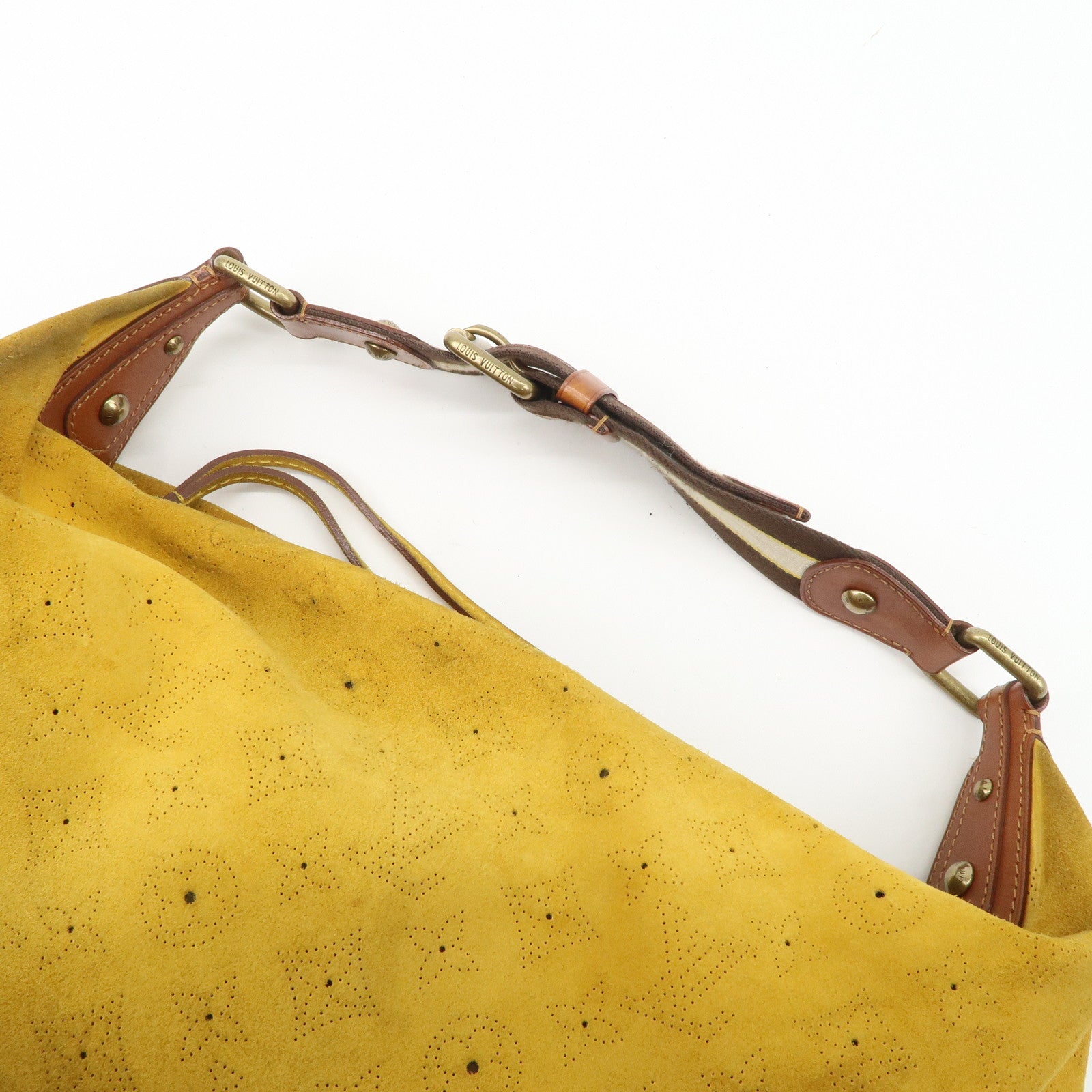 Louis Vuitton Monogram Mahina Onata GM Shoulder Bag Yellow M95118 Used