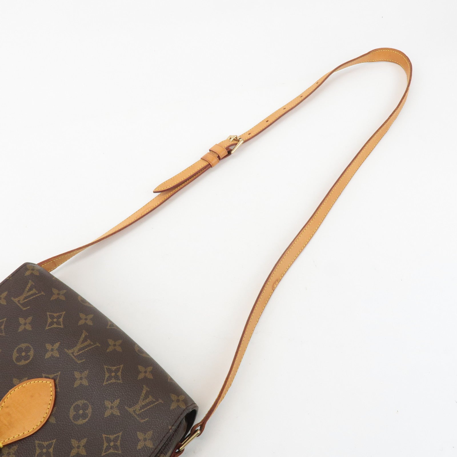 Louis Vuitton Monogram Saint Cloud GM Shoulder Bag Brown M51242 Used