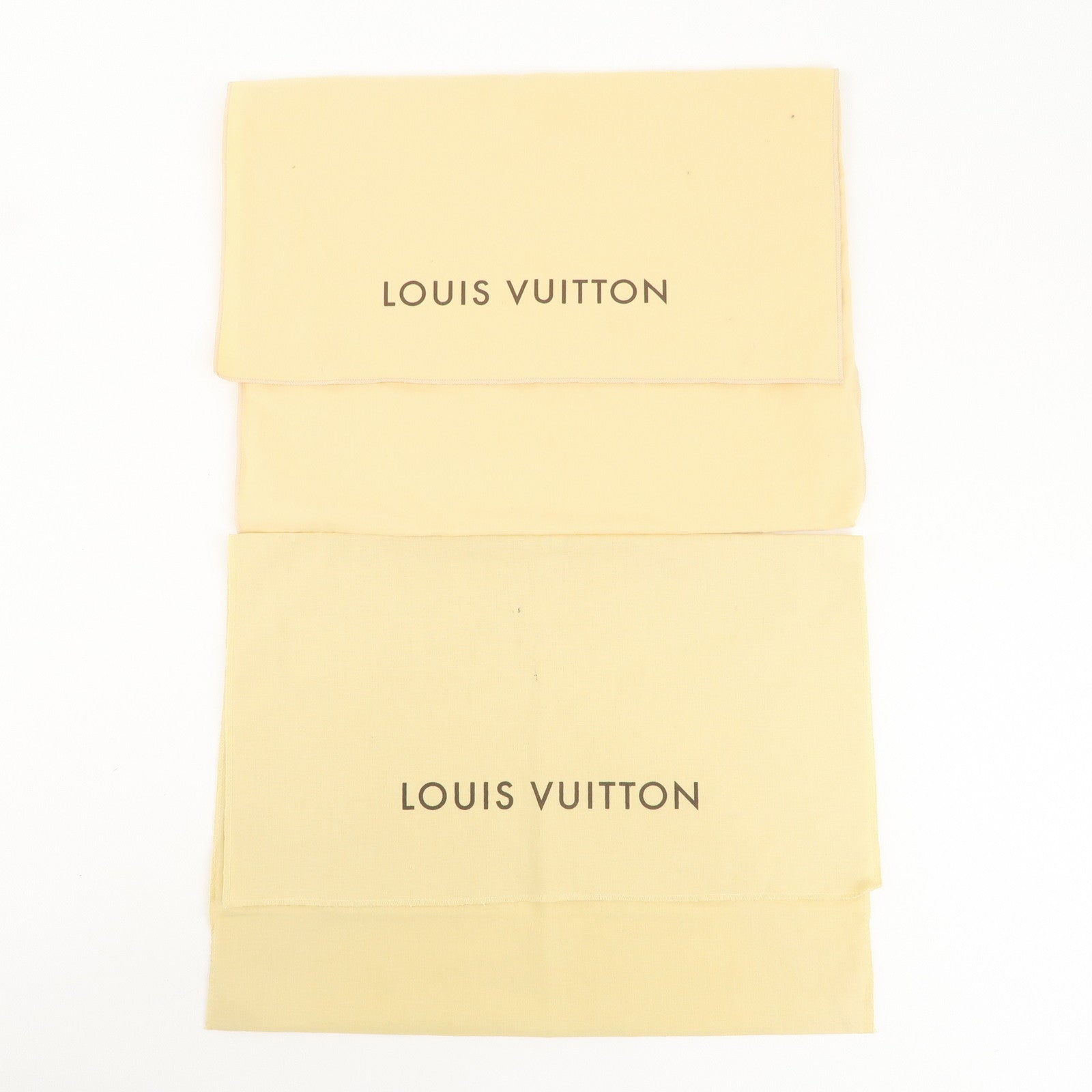 Louis Vuitton Set of 12 Storage Bag Dust Bag Flap Type Beige