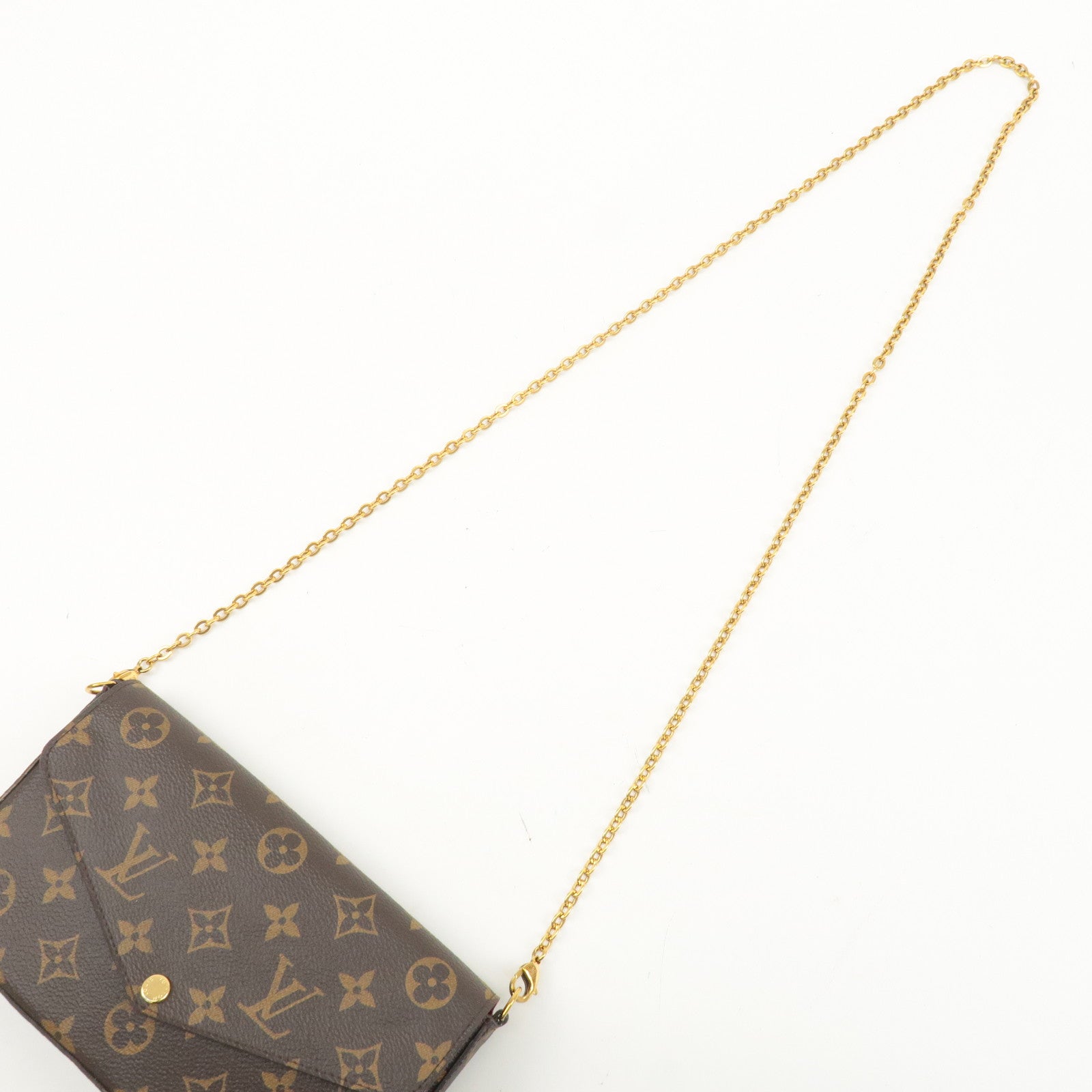 Louis Vuitton Monogram Pochette Félicie Shoulder Bag Brown M61276