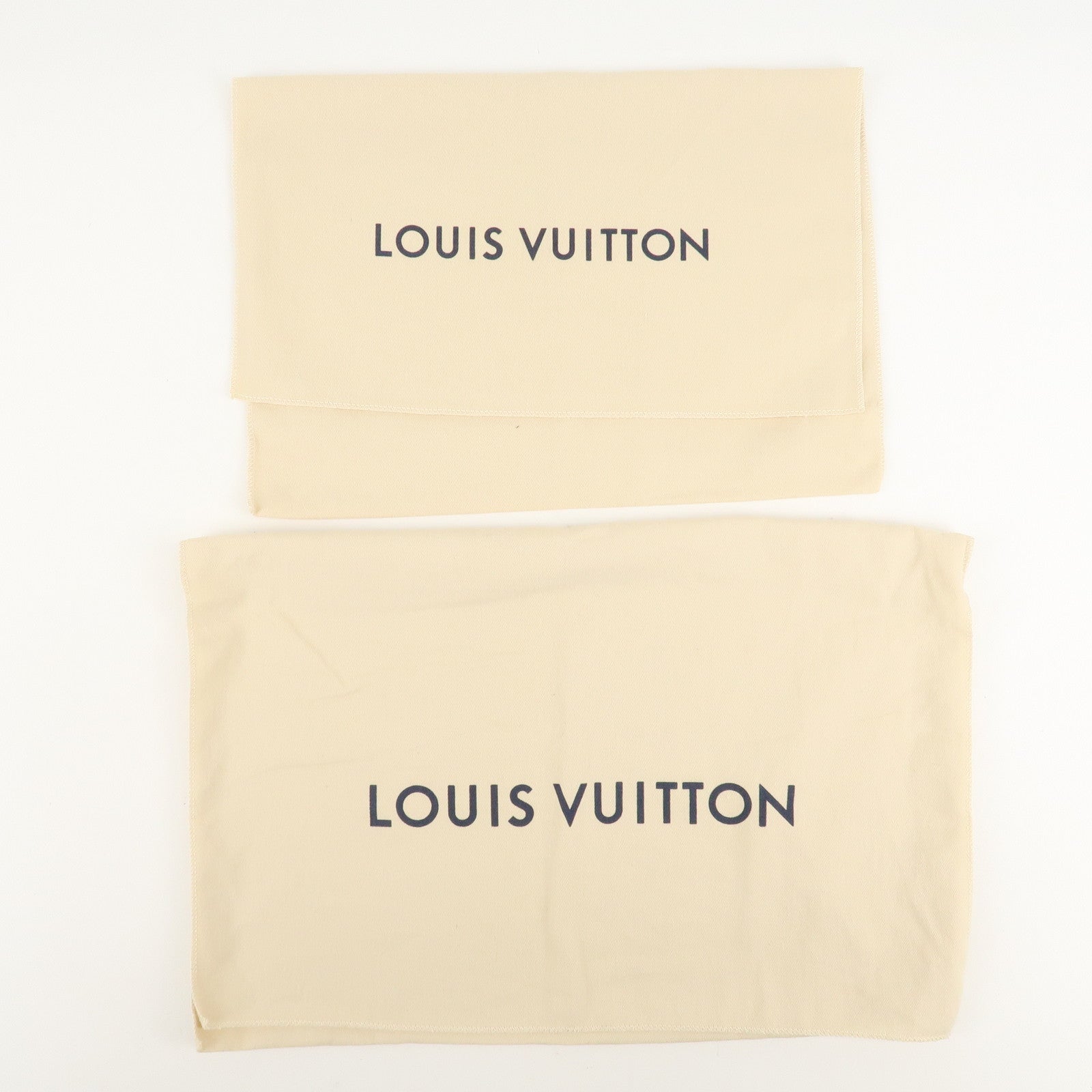 Louis Vuitton Set of 12 Dust Bag Beige Brown Flap Style Used