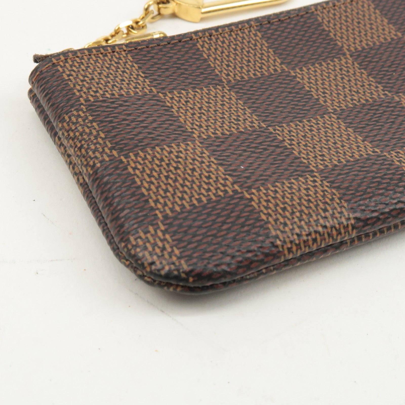 Louis Vuitton Damier Pochette Cles Coin Case Brown N62658