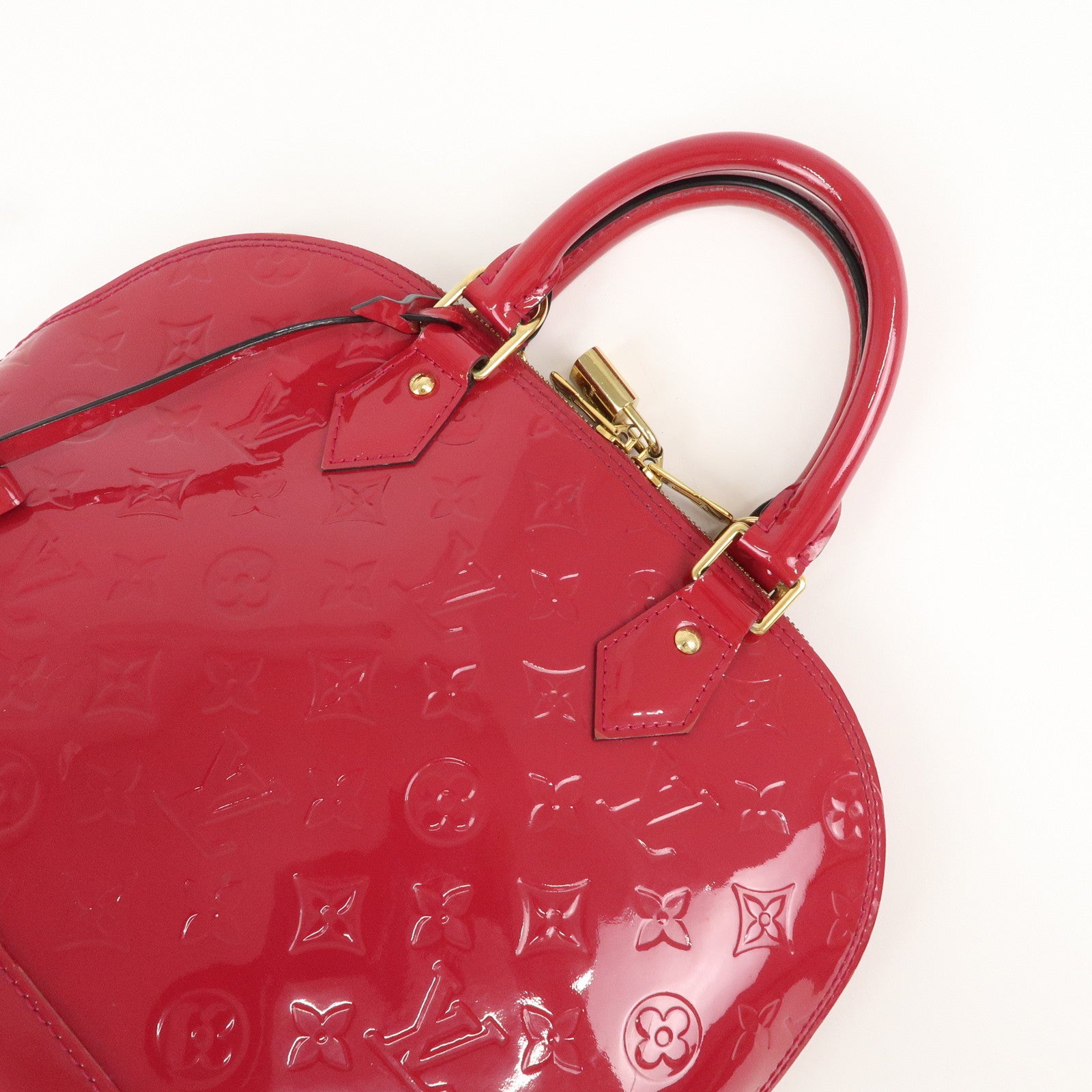 Louis Vuitton Monogram Vernis Alma PM Hand Bag Rose Indien M91770