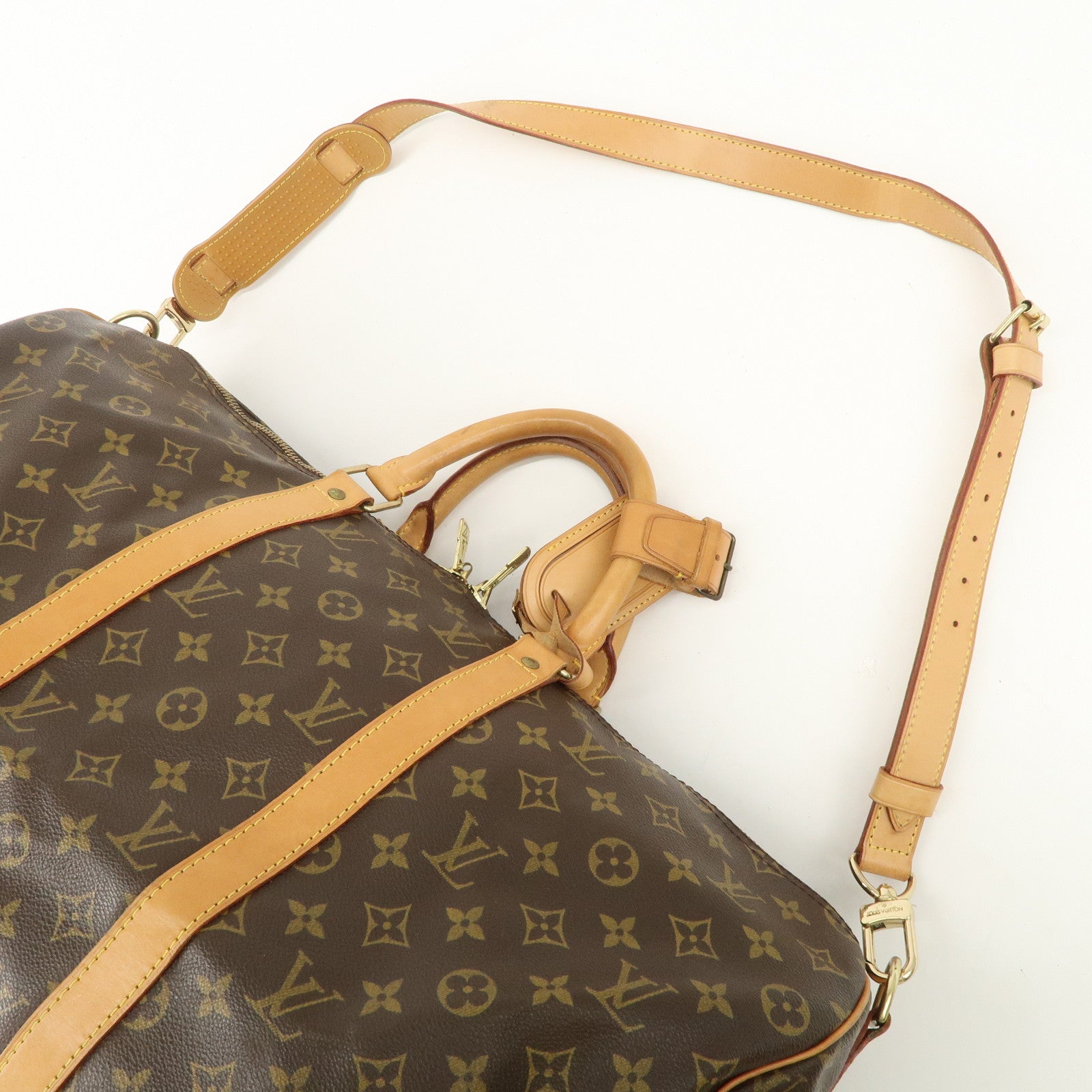 Louis Vuitton Monogram Keep All Bandouliere 50 Boston Bag M41416 Used