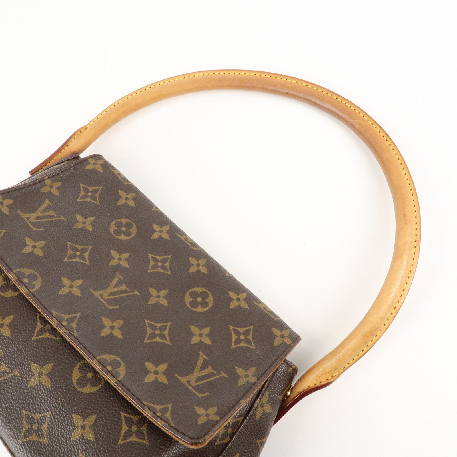 Louis Vuitton Monogram Mini Looping Shoulder Bag Hand Bag M51147 Used