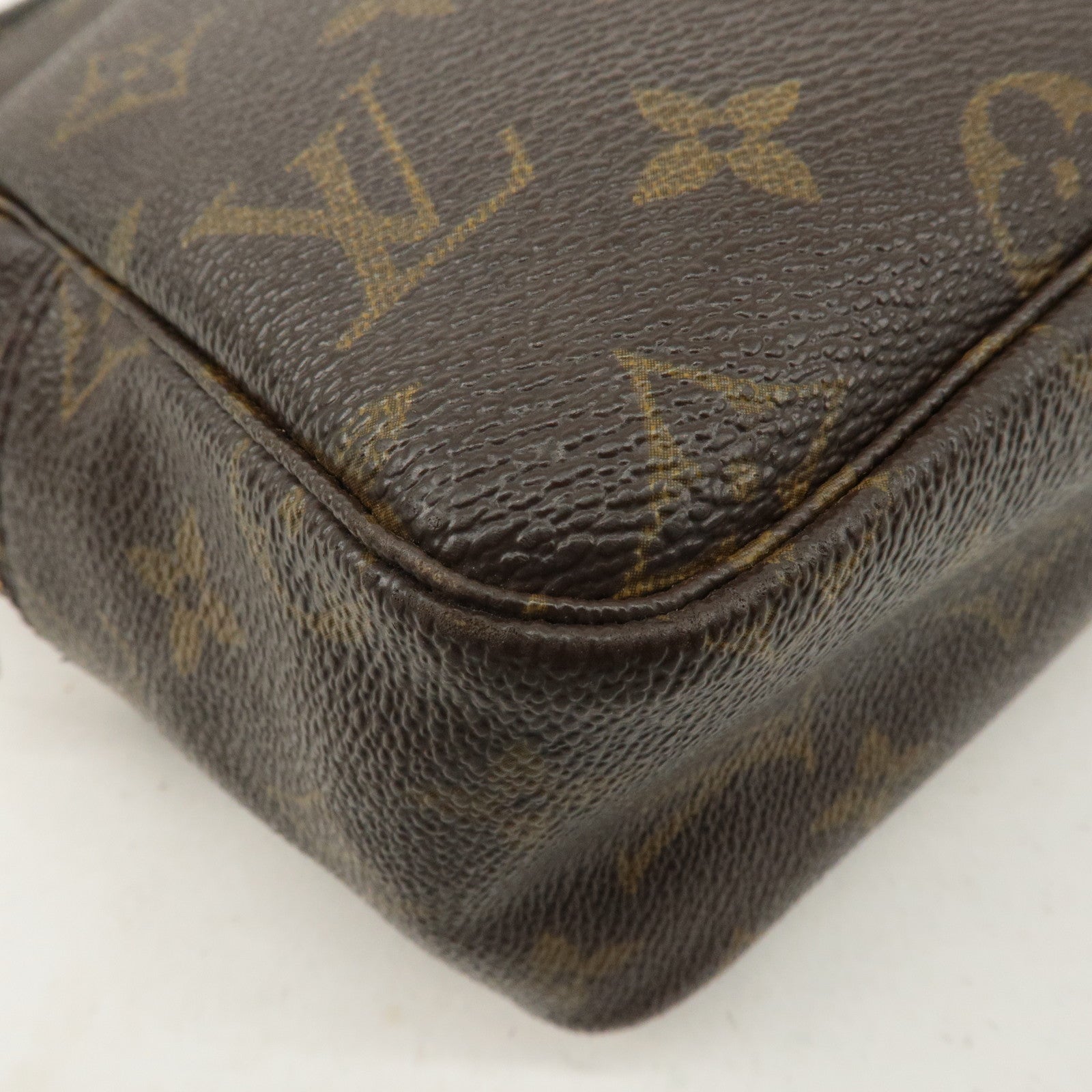 Louis Vuitton Monogram Trousse Toilette 28 Pouch Brown M47522