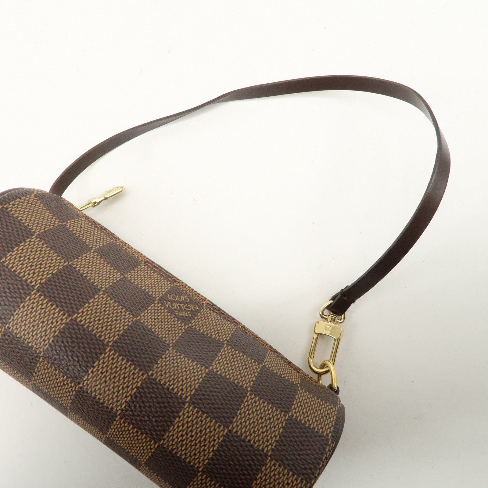 Louis Vuitton Damier Ebene Mini Pouch for Papillon Bag Brown