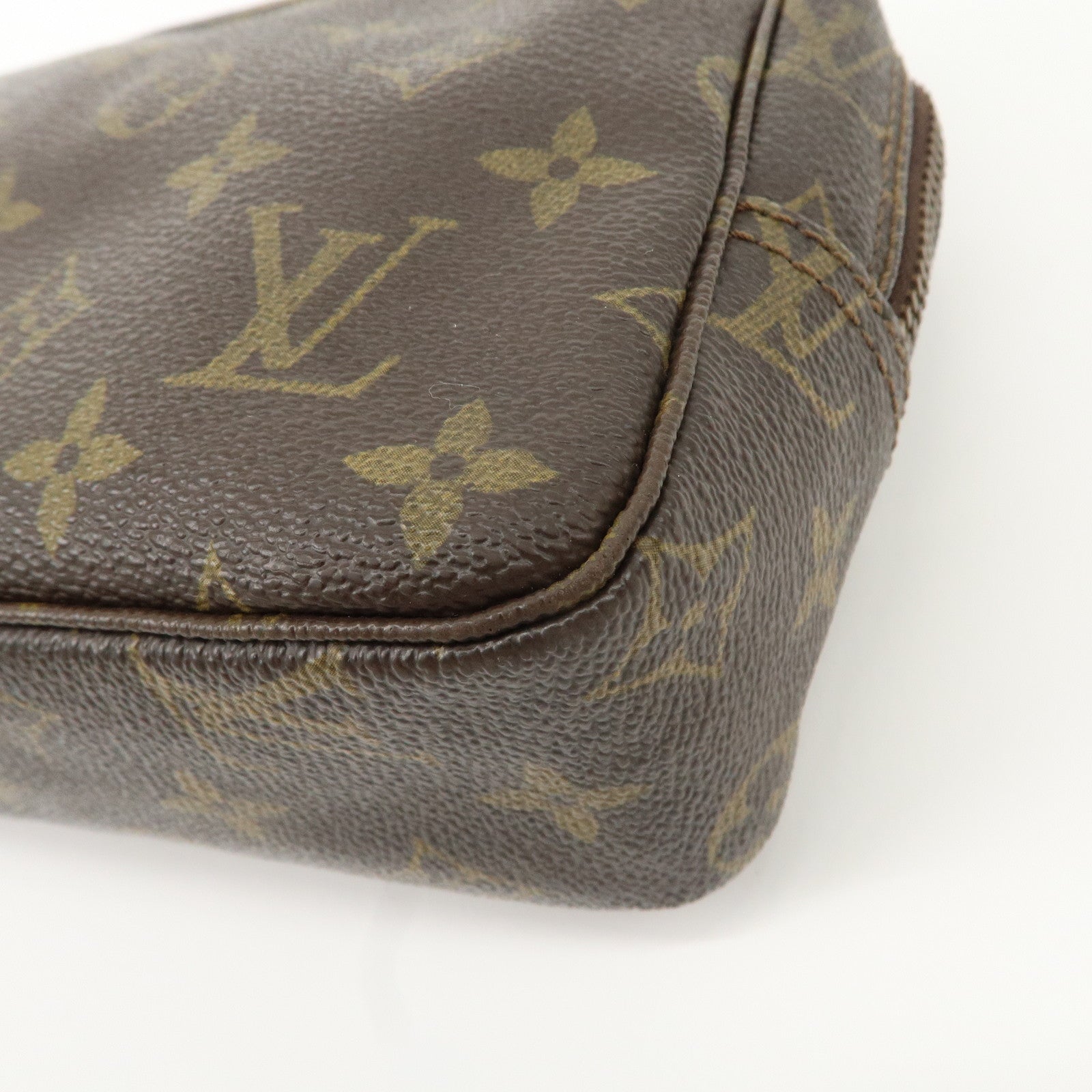 Louis Vuitton Monogram Trousse Toilette 23 Pouch Brown M47524 Used