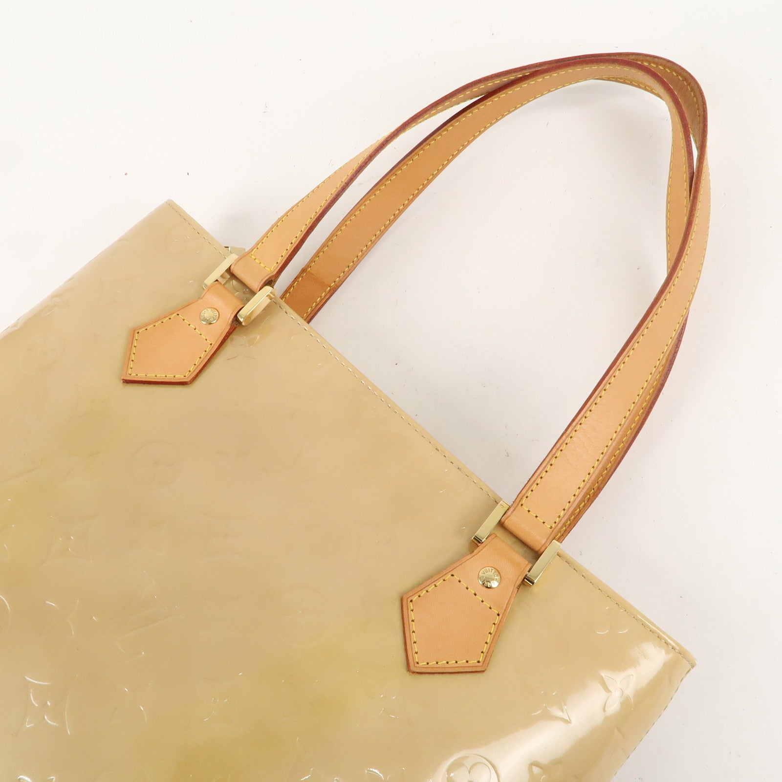 Louis Vuitton Monogram Vernis Houston Tote Bag Beige M91004