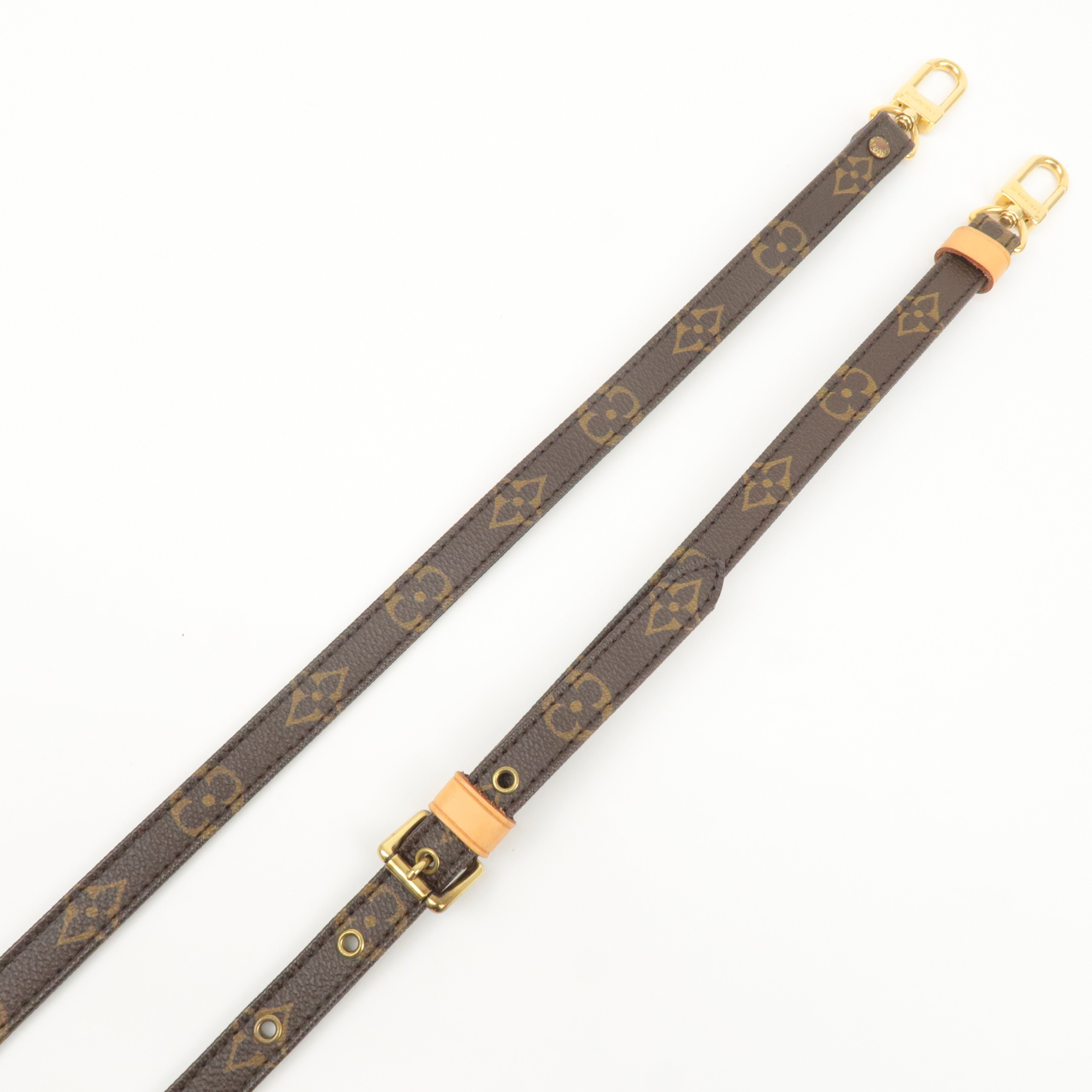 Louis Vuitton Monogram Adjustable Shoulder Strap Brown J52315