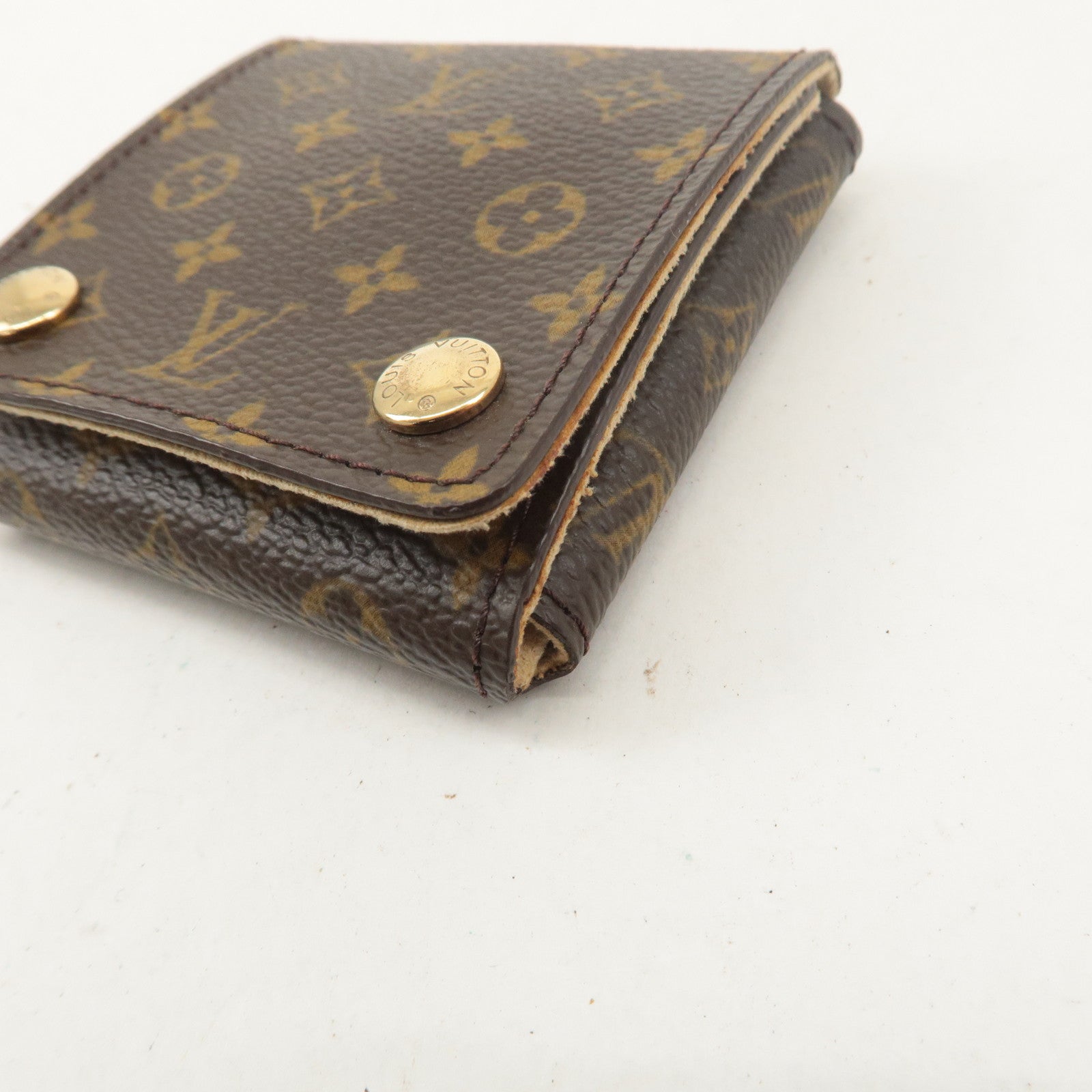 Louis Vuitton Monogram Canvas Jewelry Case for Necklace Brown