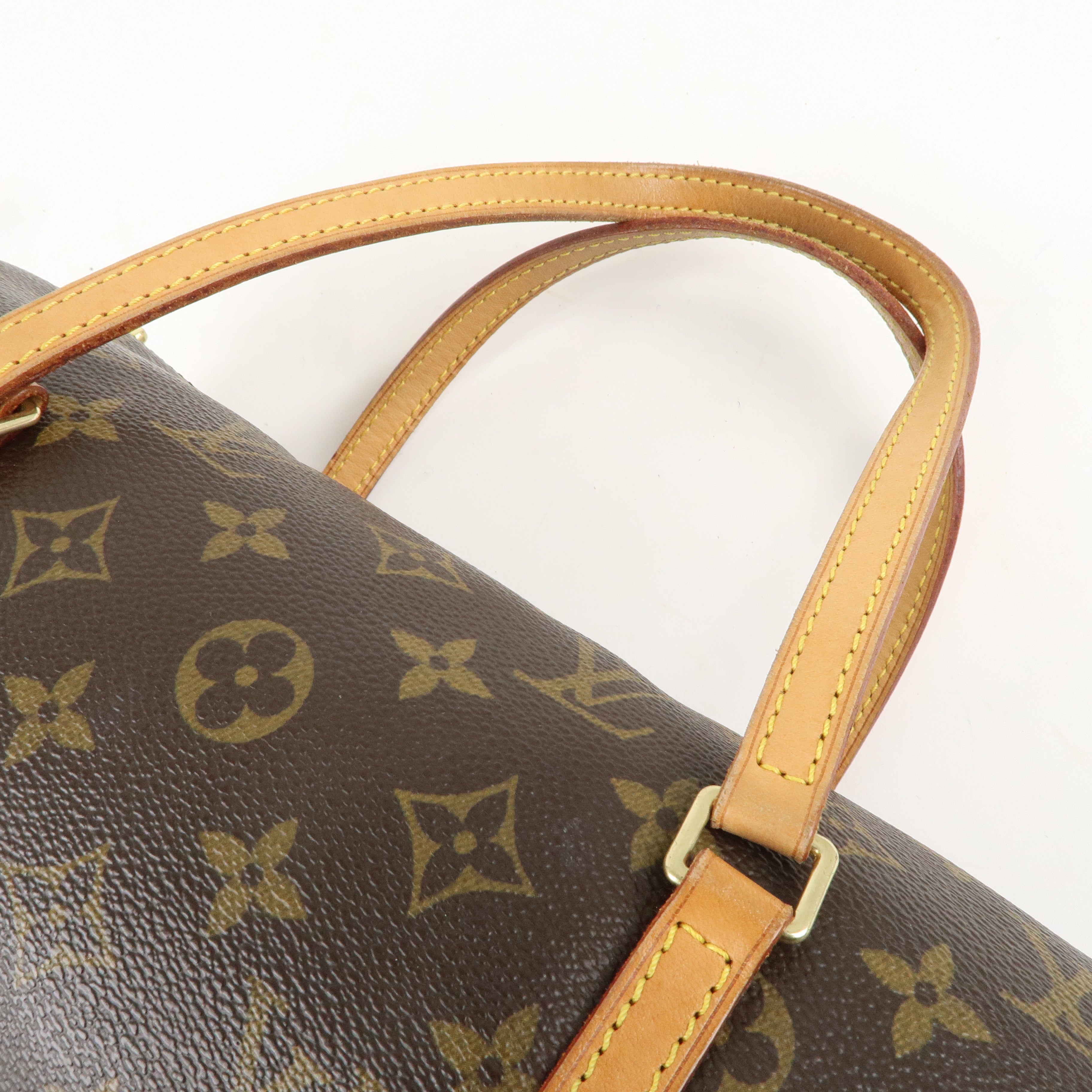 Louis Vuitton Monogram Papillon 26 Hand Bag Brown M51385