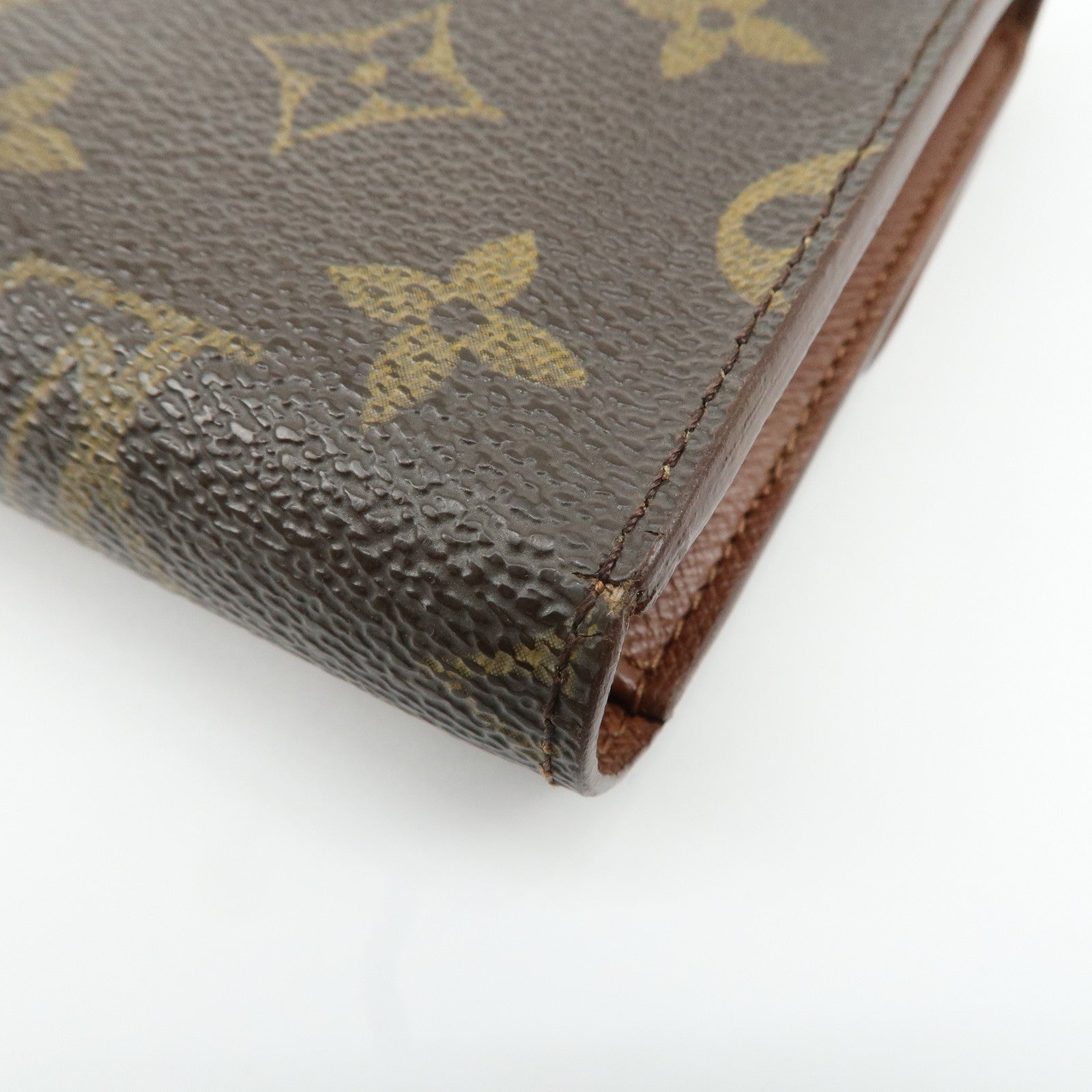 Louis Vuitton Monogram Set of 2 Long Wallet M61202 M61207 Used