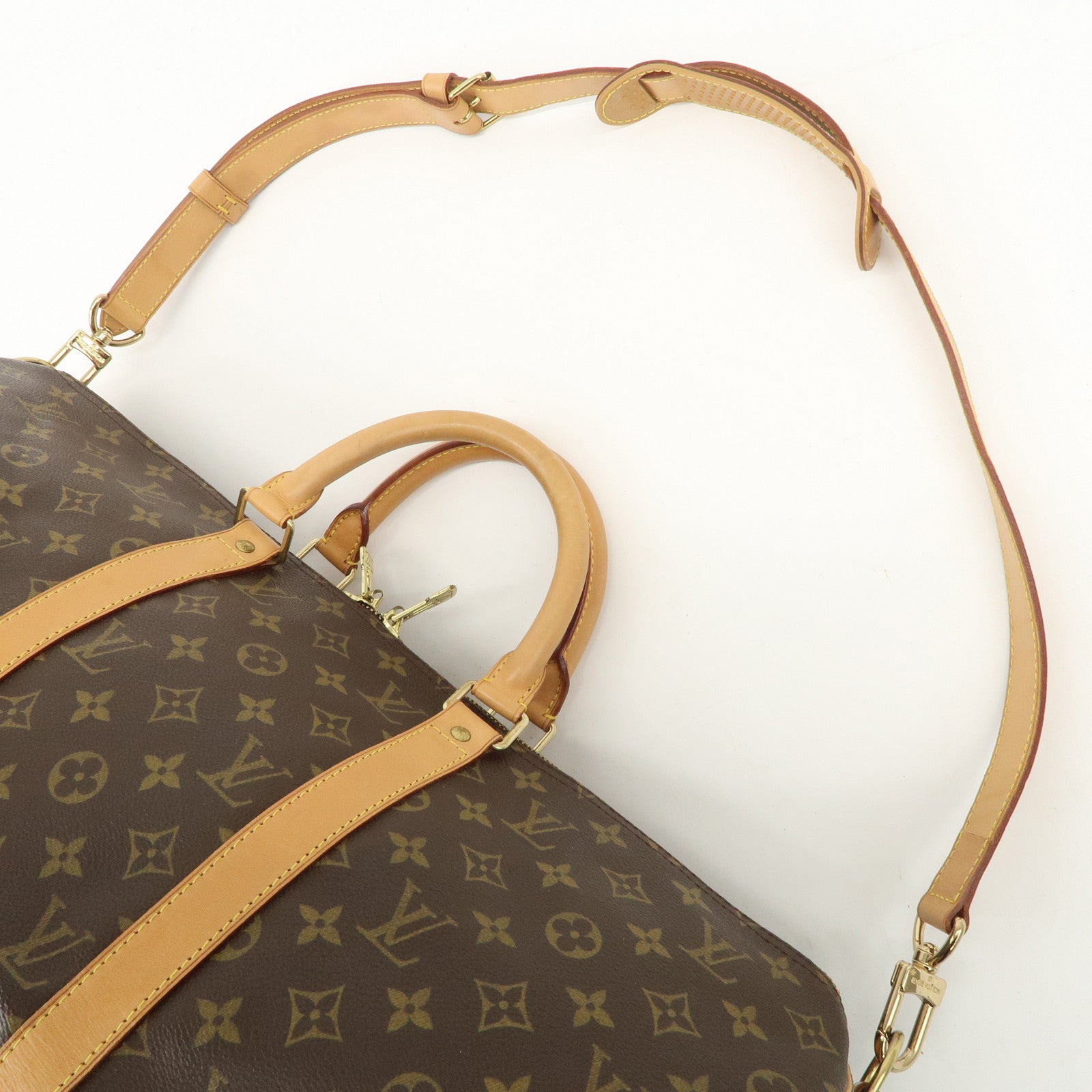 Louis Vuitton Monogram Keep All Bandouliere 50 Boston Bag M41416 Used