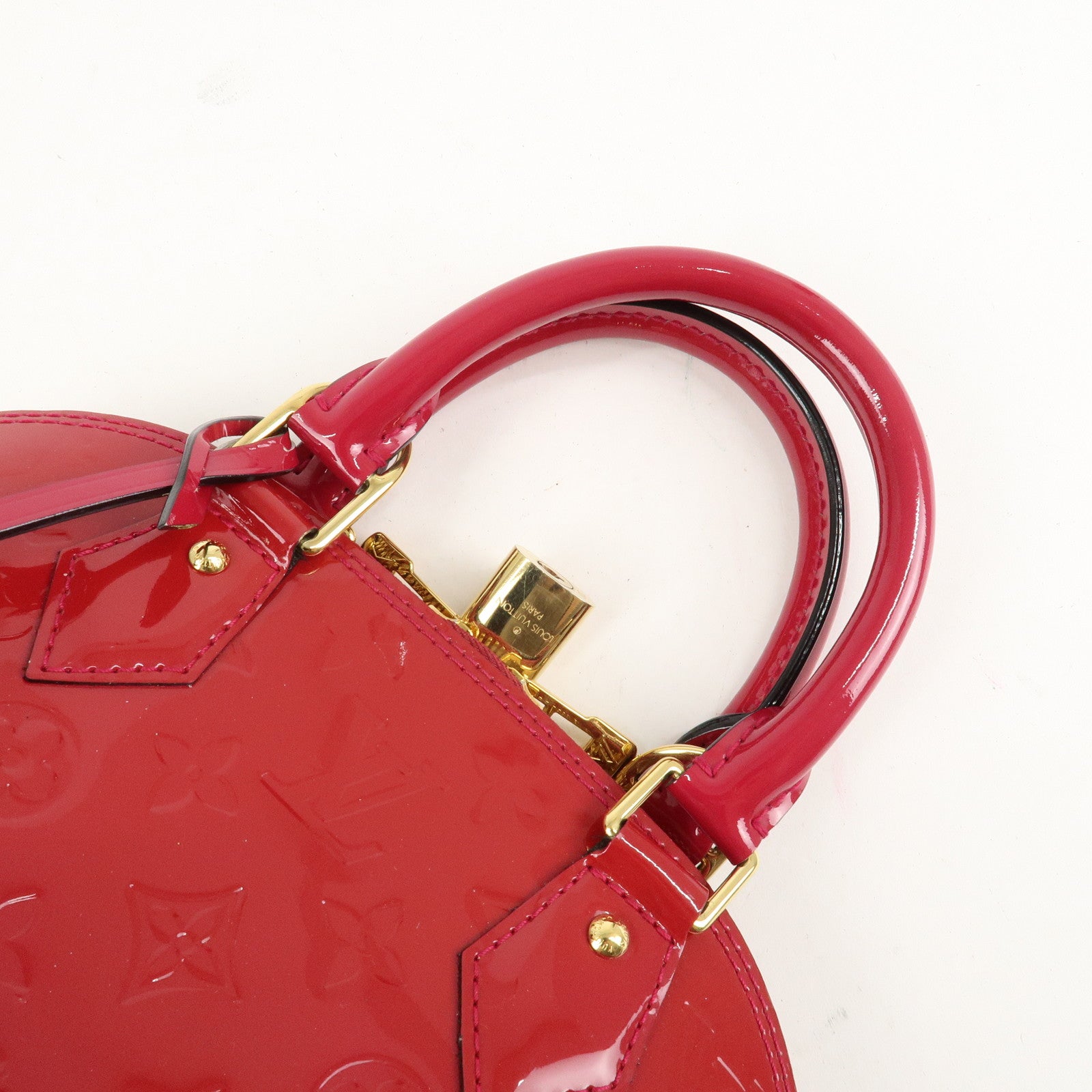 Louis Vuitton Monogram Vernis Alma BB 2Way Bag Rose Indien M91771