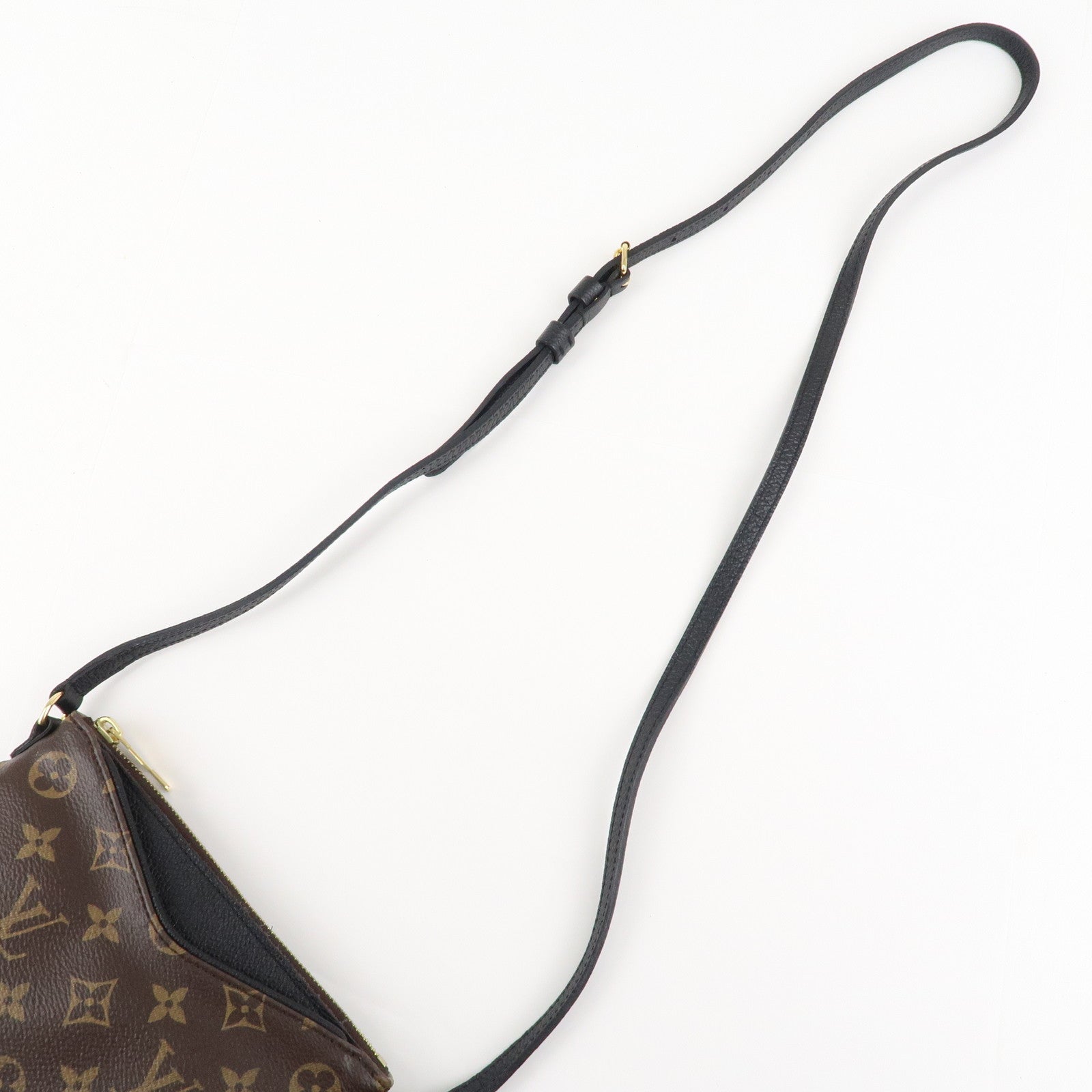 Louis Vuitton Monogram Pallas Uniforms Shoulder Bag Noir Used